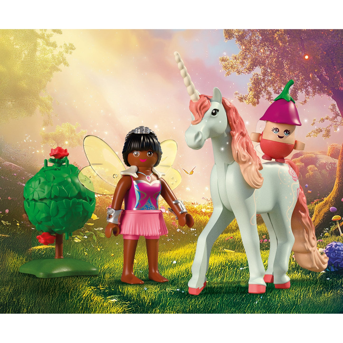 71841 Magic Unicorns: Sammeleinhorn Himmelsrose mit Fee, Konstruktionsspielzeug