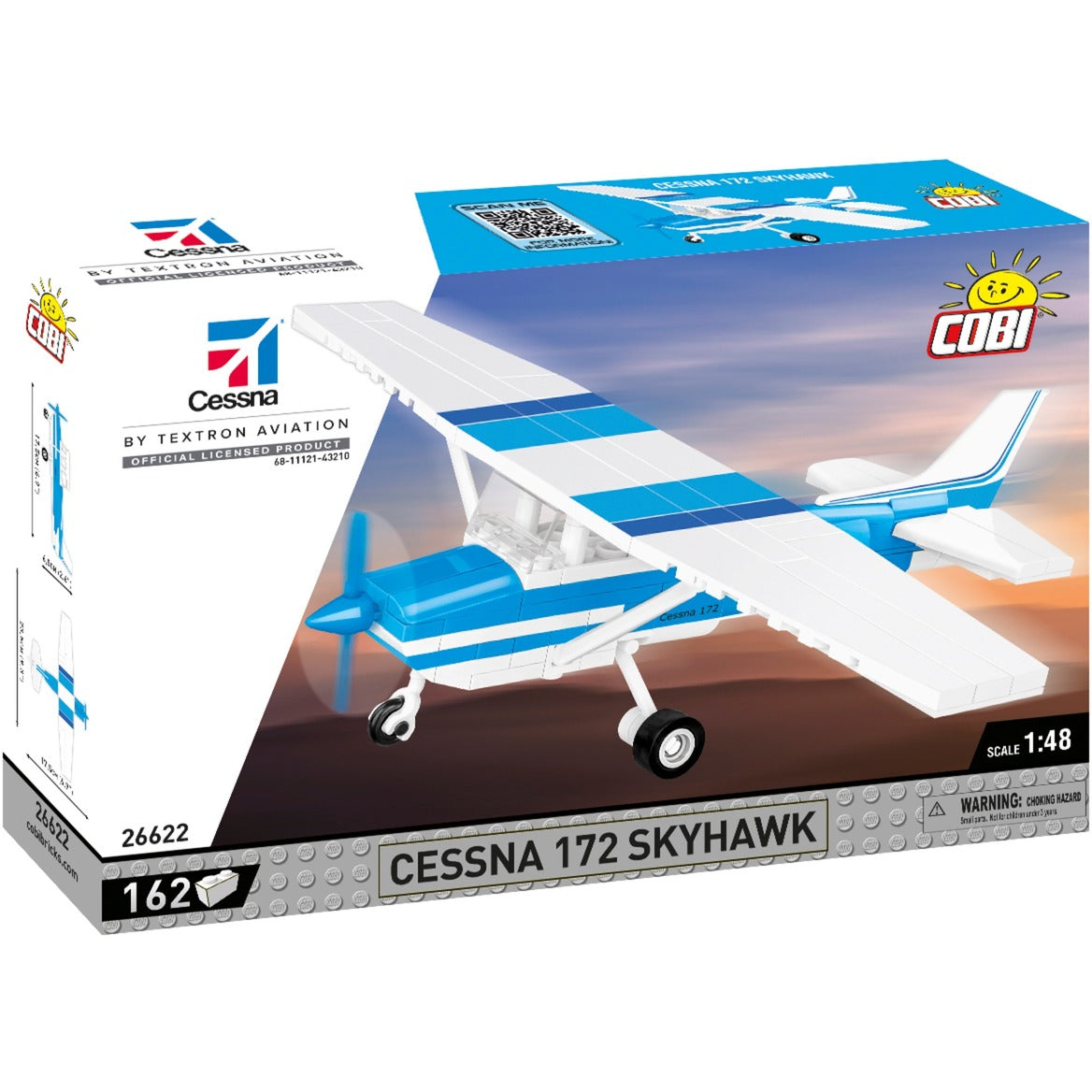 COBI Cessna 172 Skyhawk (weiss/blau)