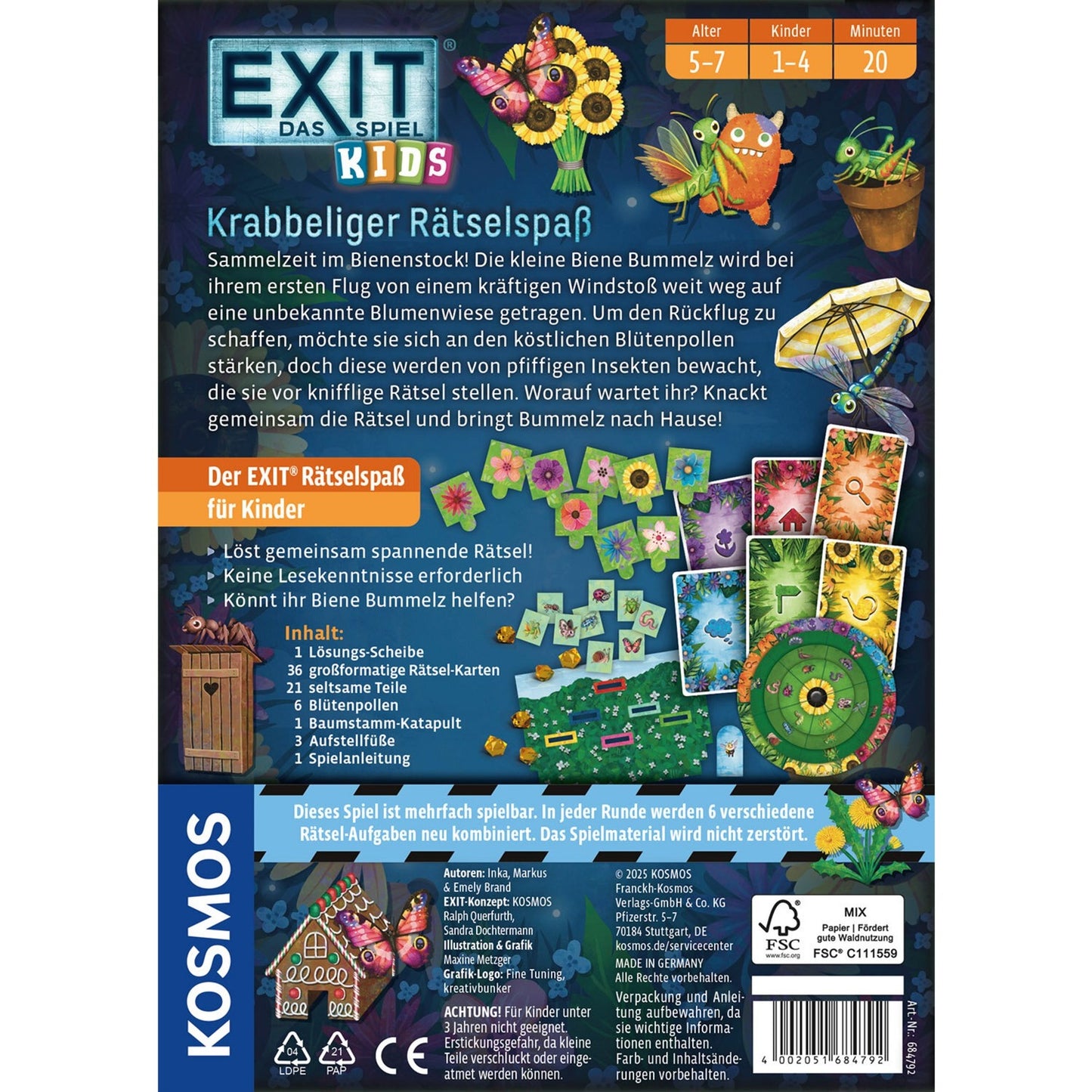 EXIT - Das Spiel Kids: Krabbeliger Rätselspass, Partyspiel