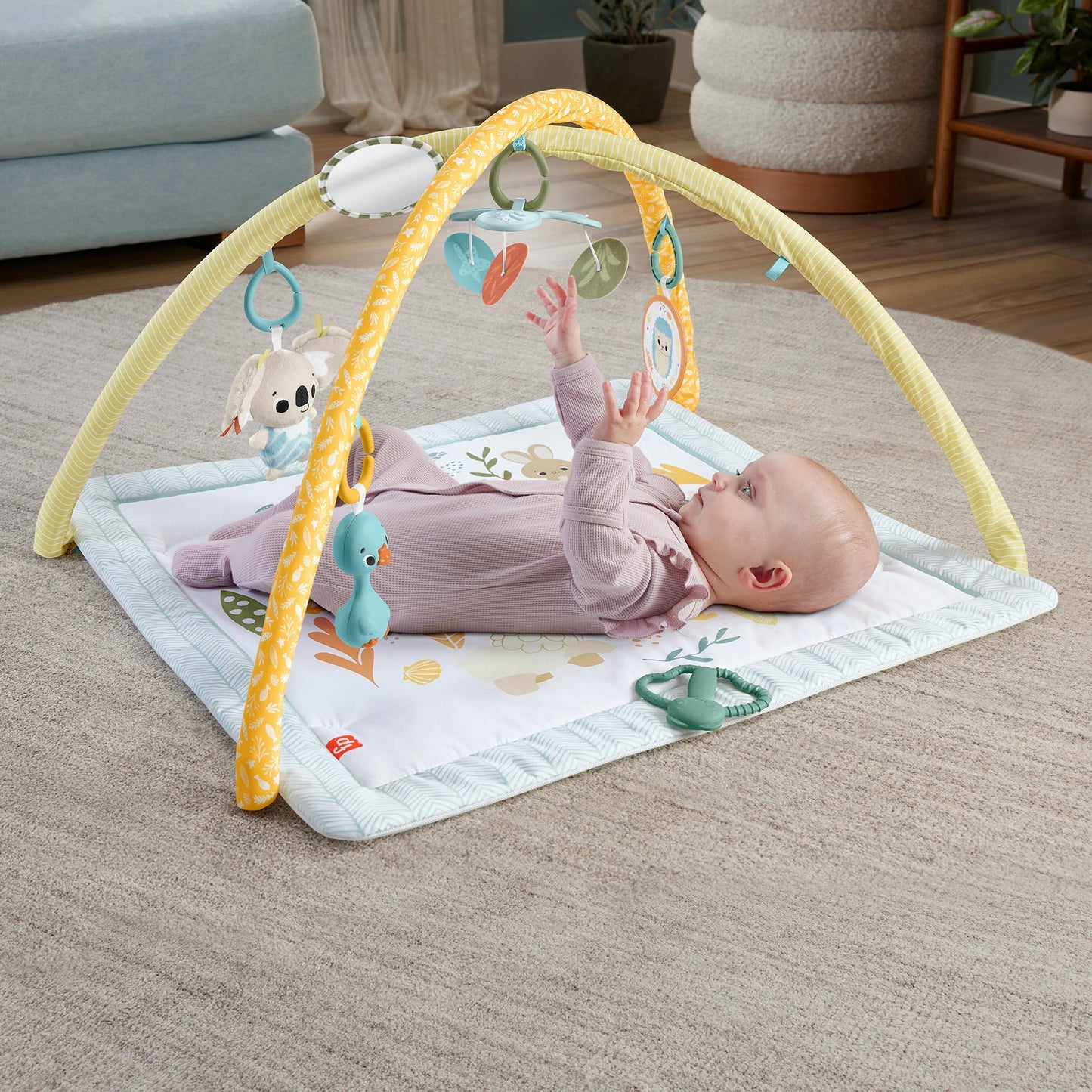 Fisher-Price Simply Senses Newborn Gym (Sensimals '24), Spielbogen/Decke