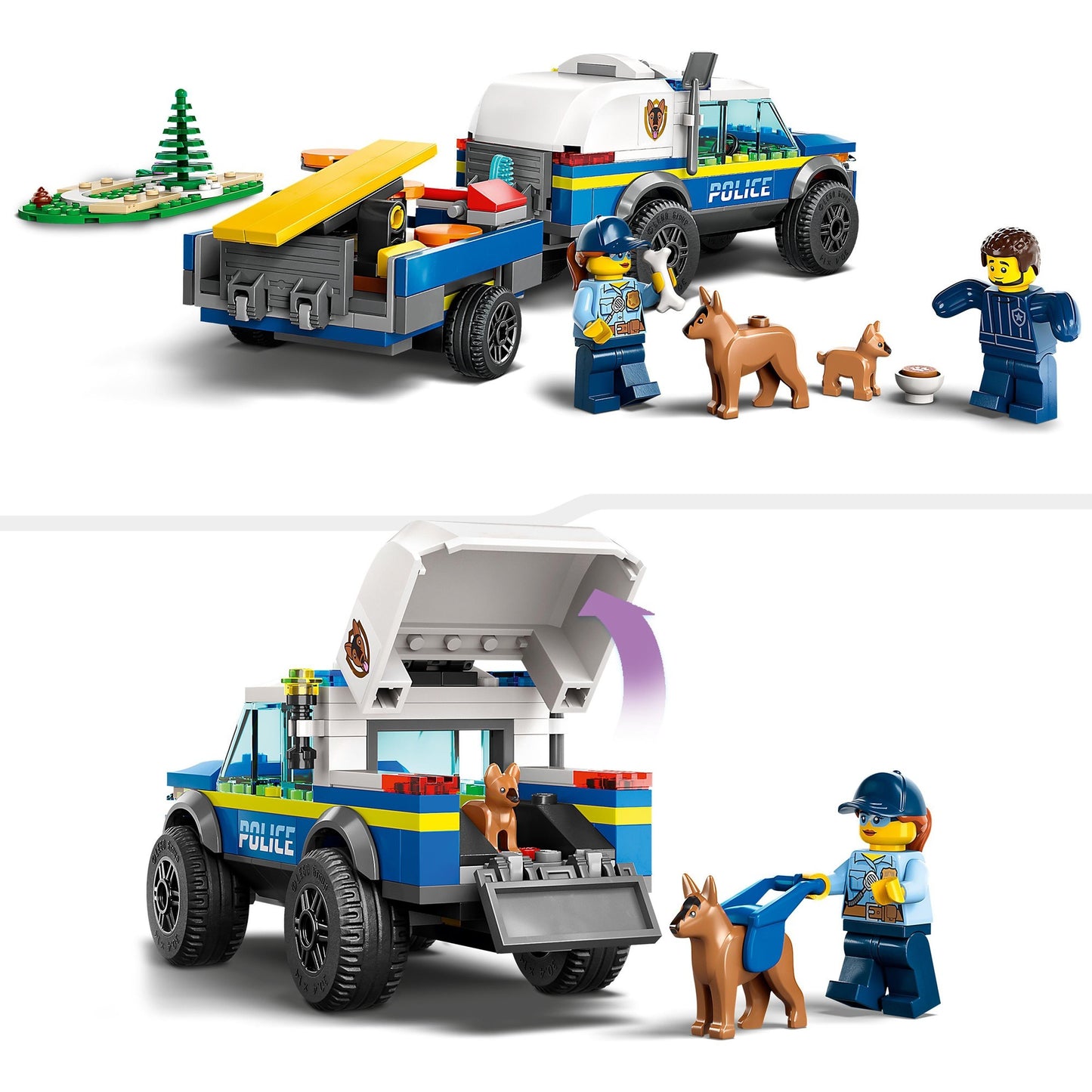 LEGO 60369 City Mobiles Polizeihunde-Training, Konstruktionsspielzeug