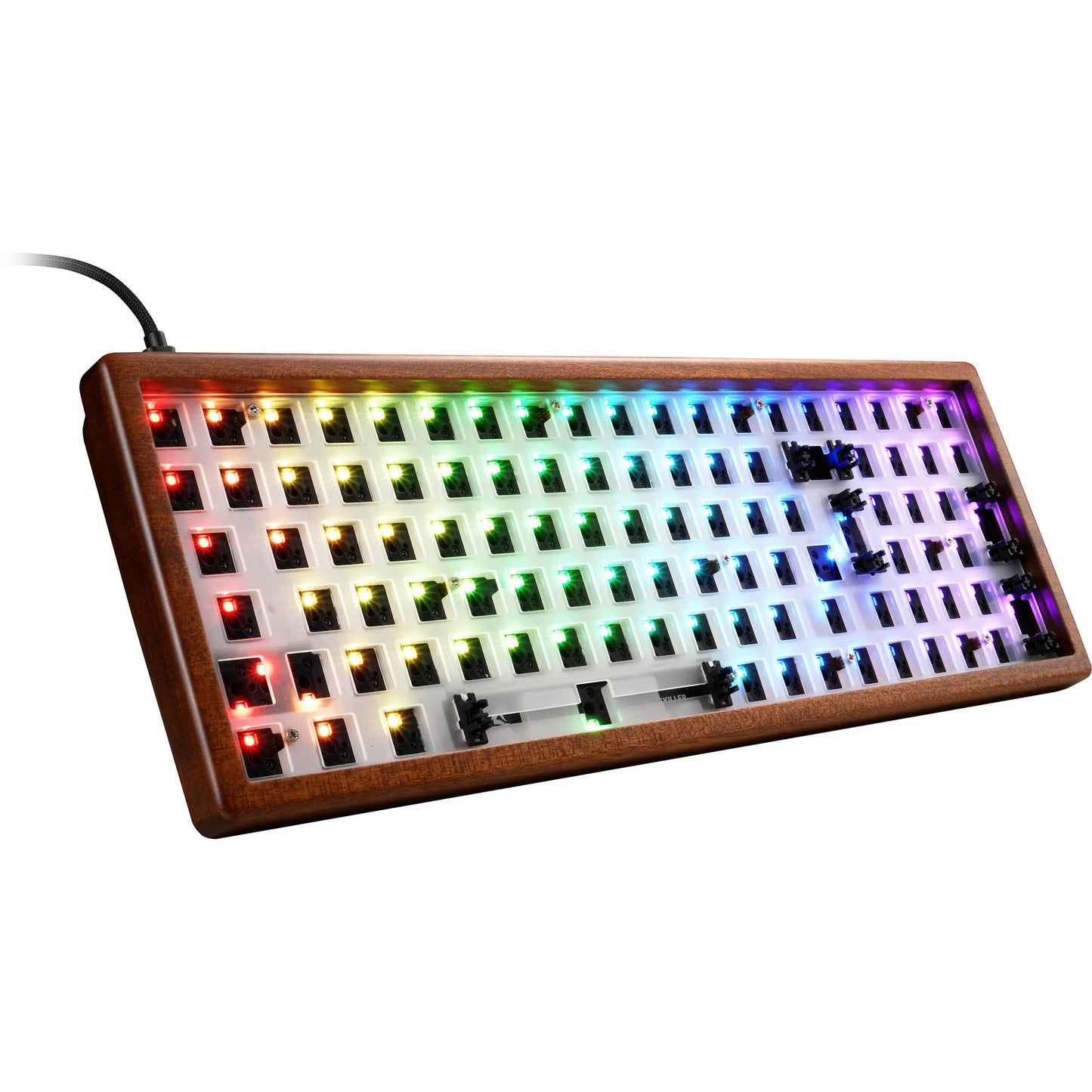 SKILLER SGK50 S2 Wood Barebone, Gaming-Tastatur