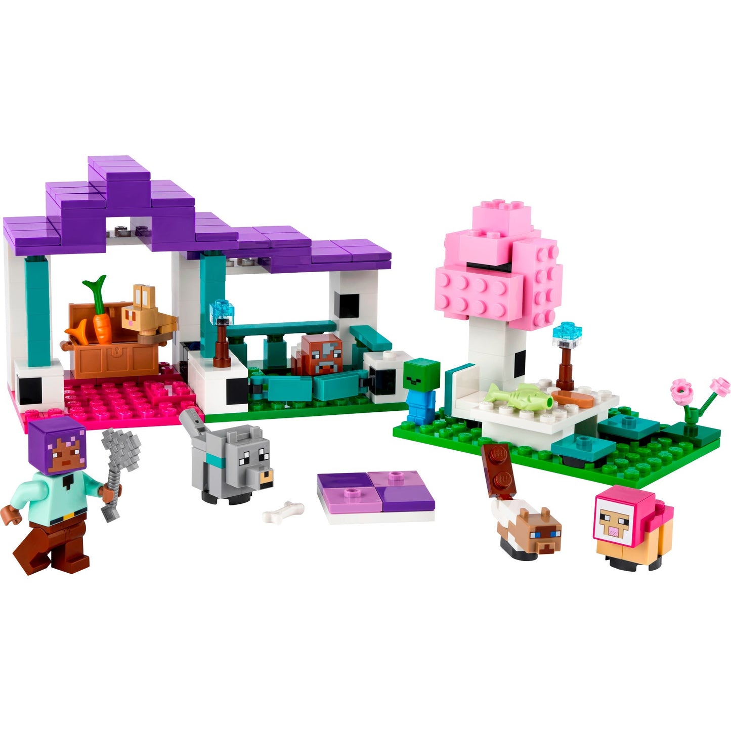 LEGO 21253 Minecraft Das Tierheim, Konstruktionsspielzeug