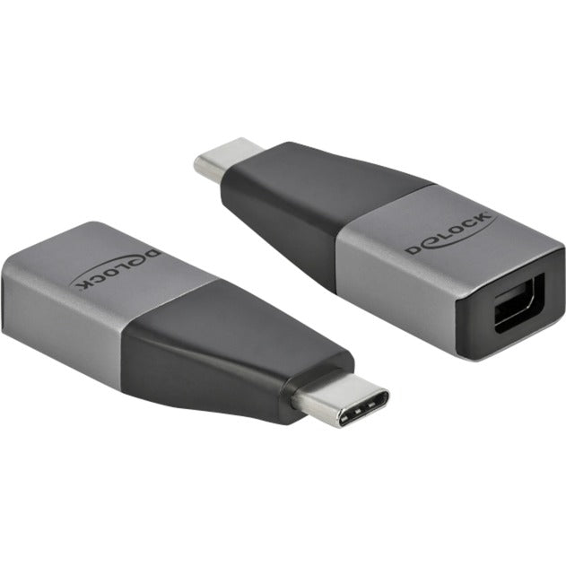 DeLOCK USB 3.2 Gen 1 Adapter, USB-C Stecker > Mini DisplayPort Buchse (grau/schwarz)