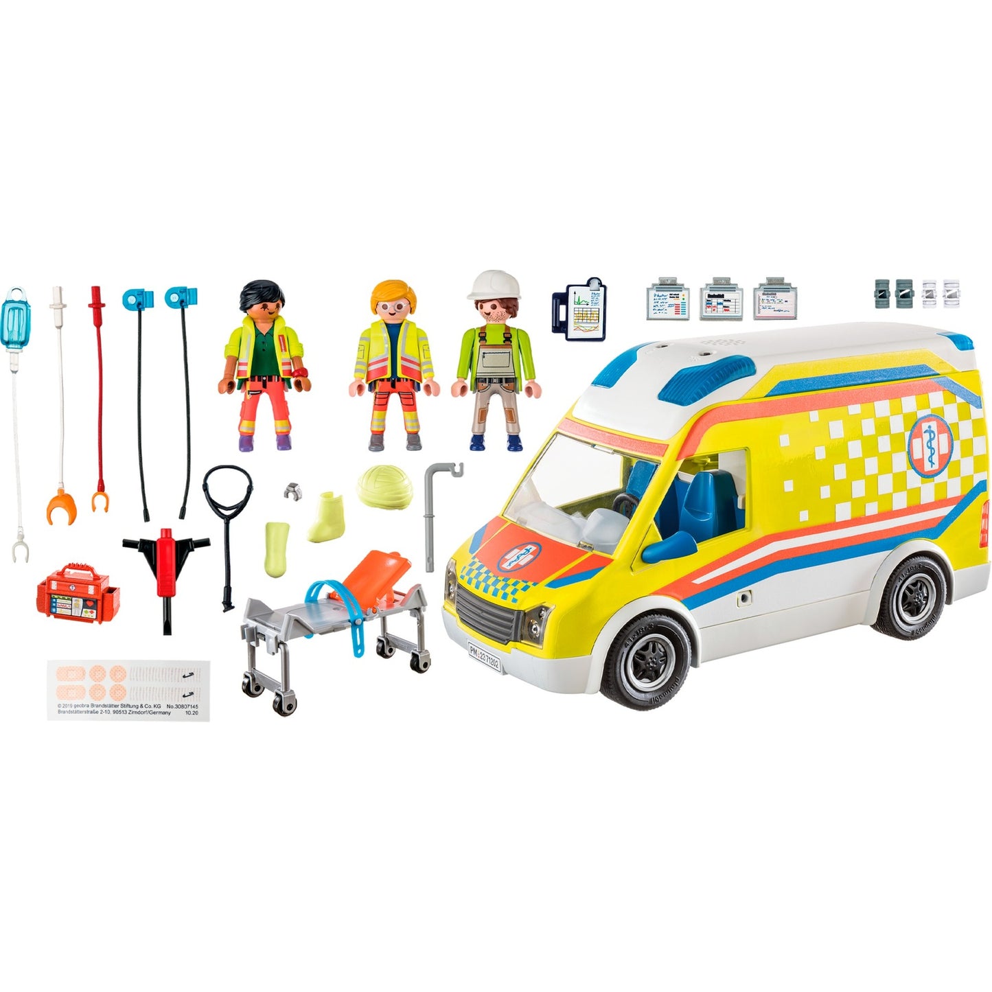 PLAYMOBIL 71202 City Life - Rettungswagen mit Licht und Sound, Konstruktionsspielzeug