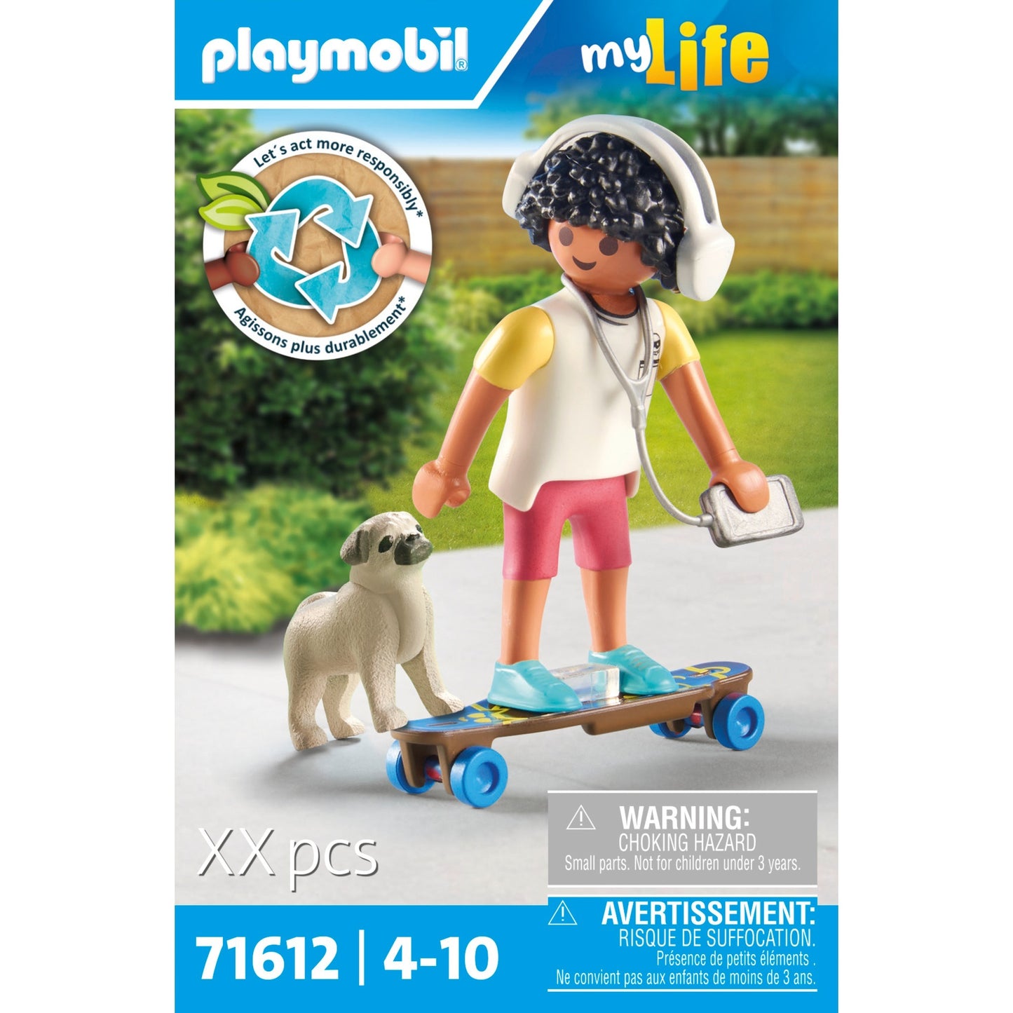 PLAYMOBIL 71612 My Life Junge mit Hund, Konstruktionsspielzeug