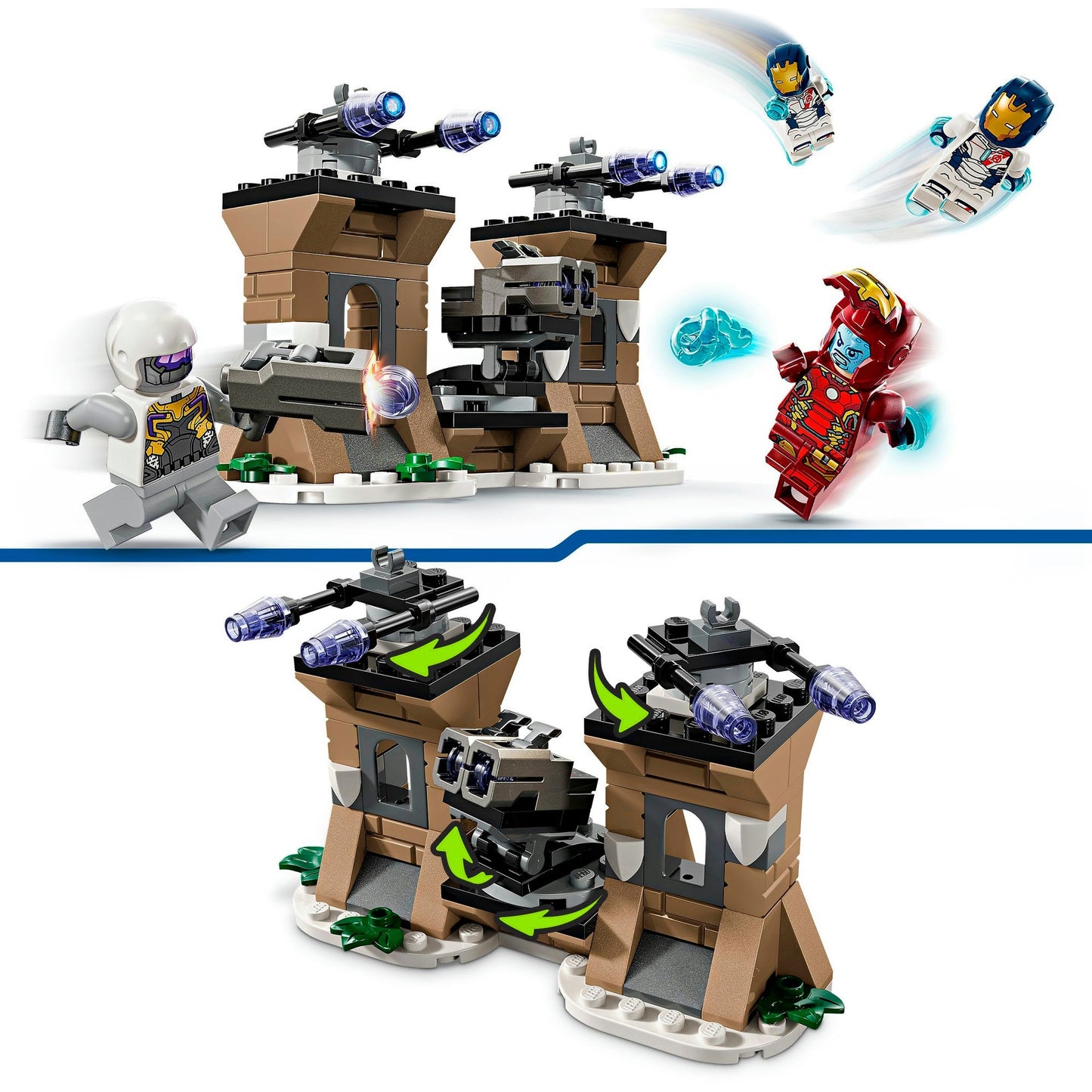 LEGO 76288 Marvel Super Heroes Iron Man & Iron Legion vs. HYDRA-Soldat, Konstruktionsspielzeug