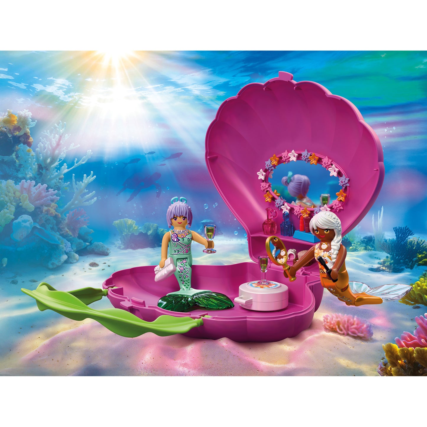 72105 Fantasy & Magic Muscheltasche Meerjungfrauen, Konstruktionsspielzeug