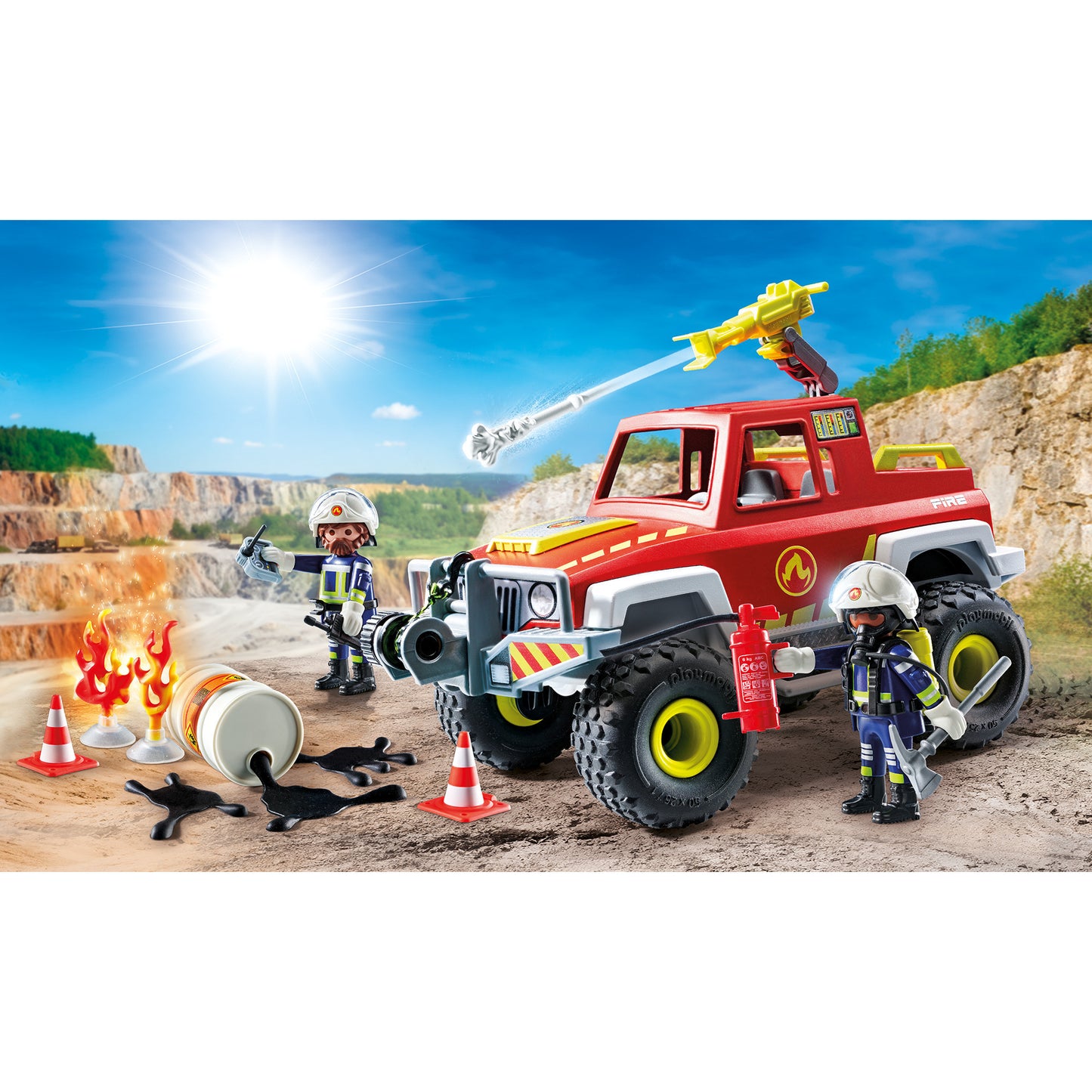 71824 Action Heroes Feuerwehrtruck, Konstruktionsspielzeug