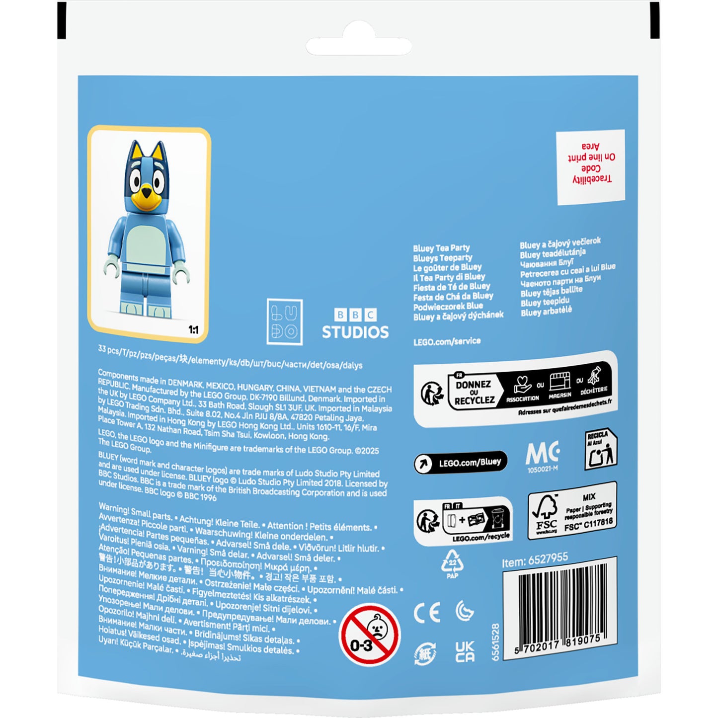 30687 Blueys Teeparty, Konstruktionsspielzeug