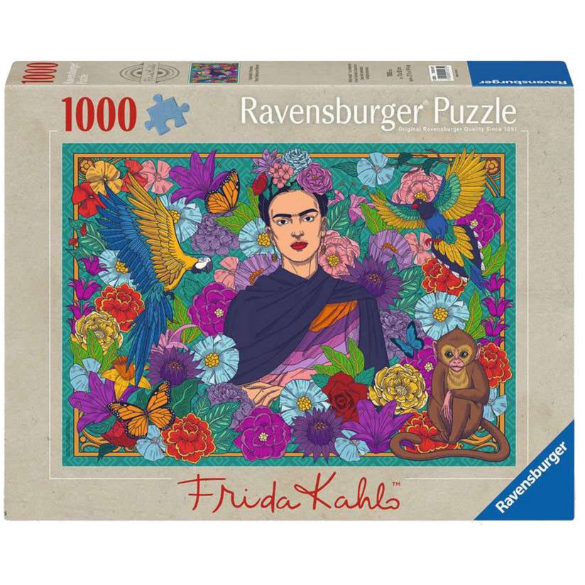 Puzzle - Frida Kahlo's Paradies: Papageien, Affen