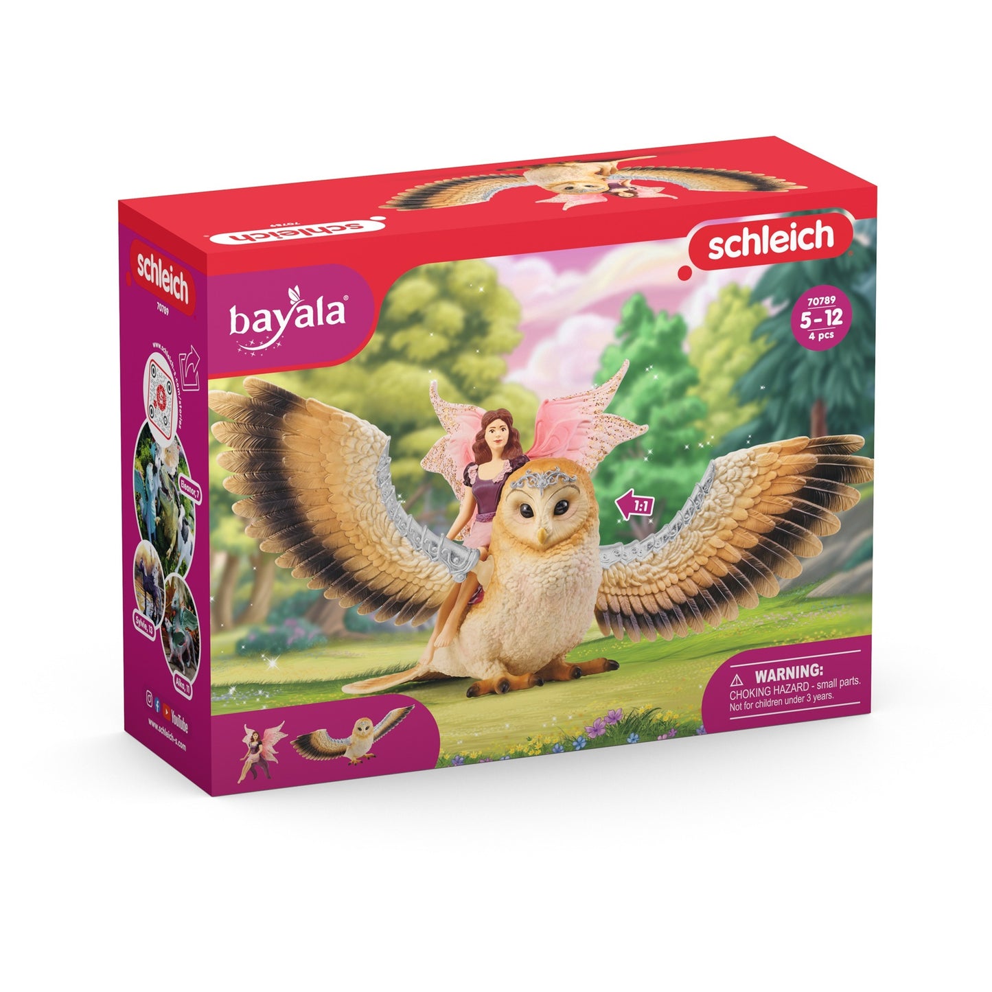 Schleich Bayala Elfe auf Glitzer-Eule V2