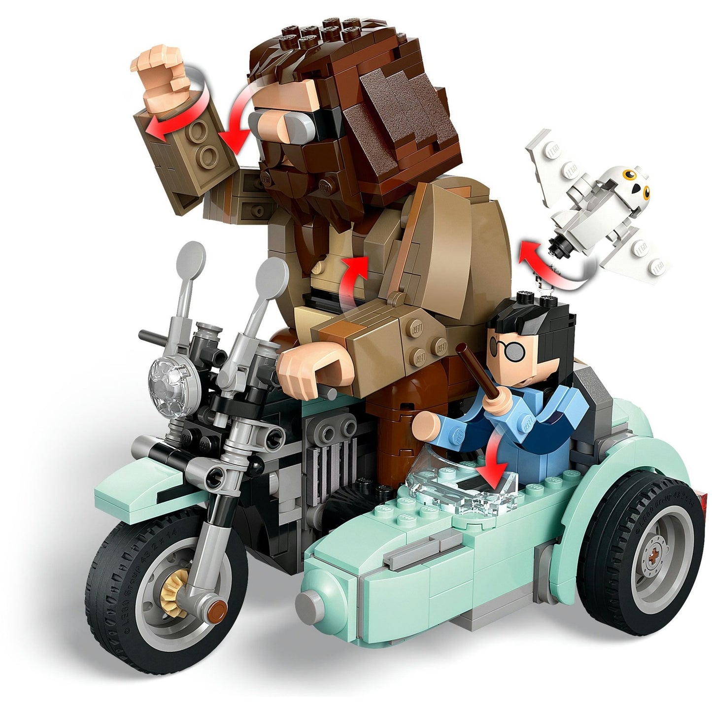 76443 Harry Potter Hagrids und Harrys Motorradtour, Konstruktionsspielzeug