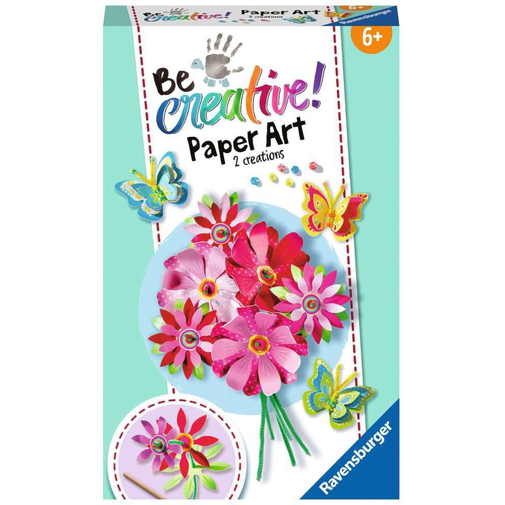 Ravensburger BeCreative Paper Art Flowers & Butterflies, Basteln