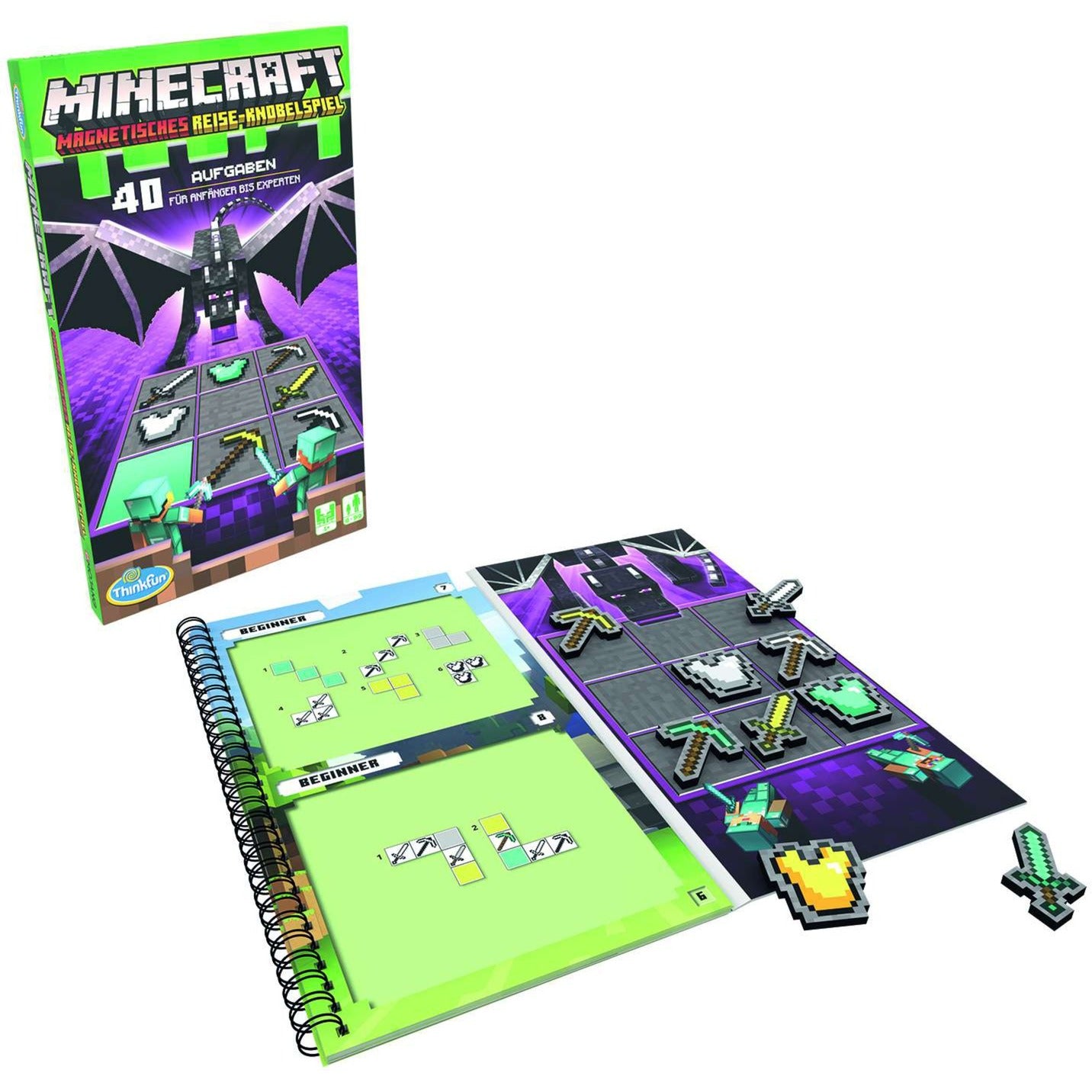 THINK FUN Minecraft - Das magnetische Reisespiel, Geschicklichkeitsspiel