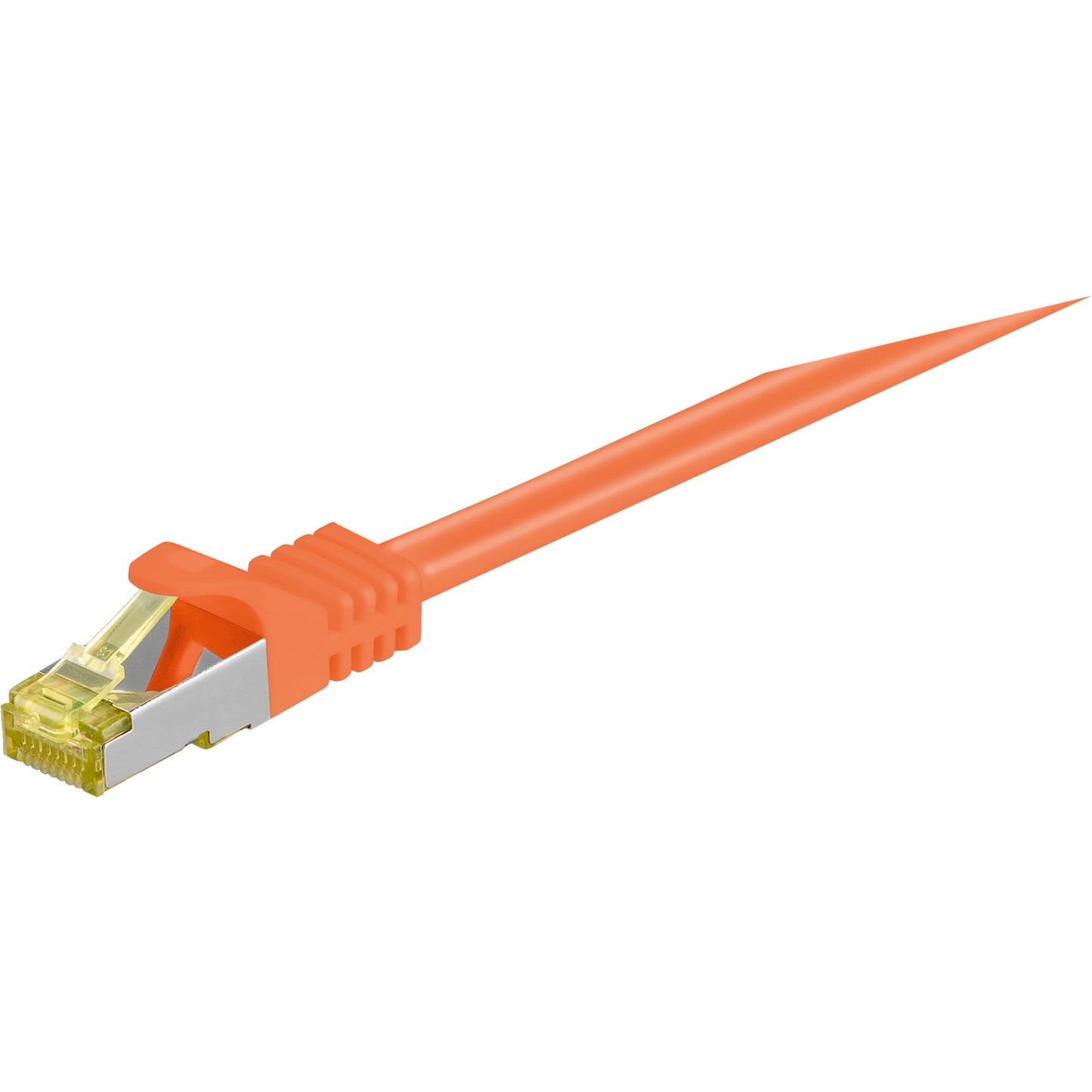 Goobay Patchkabel RJ-45 SFTP, mit Cat 7 Rohkabel (orange, 3 Meter, 500 MHz)