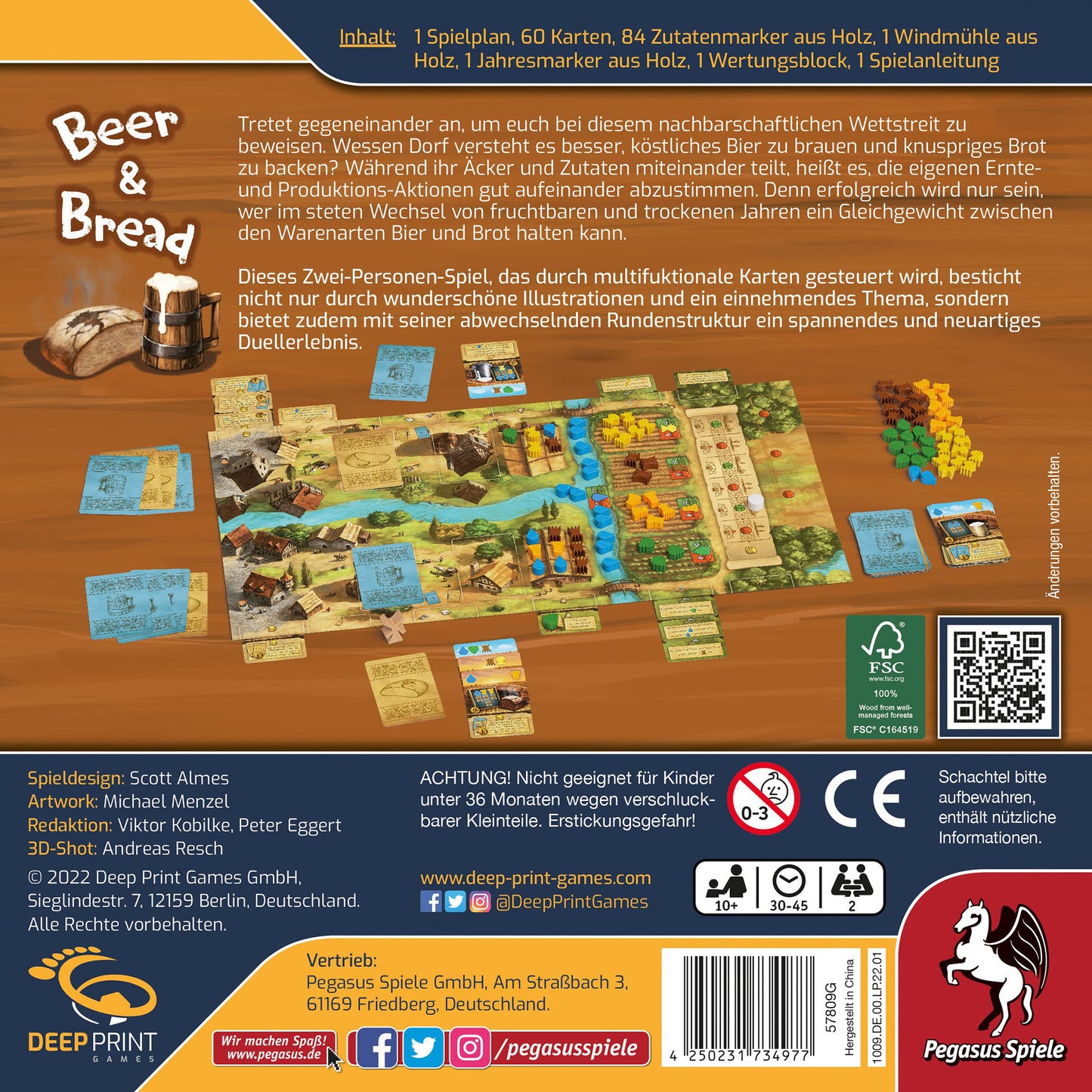 Deep Print Games: Beer & Bread, Brettspiel