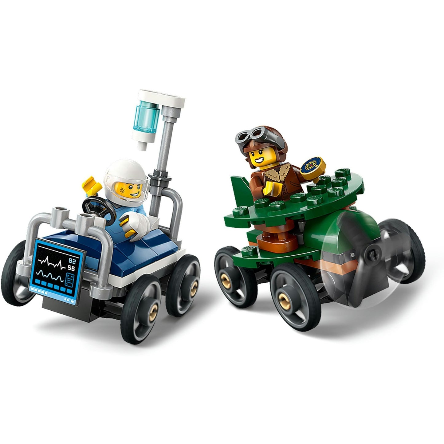 60459 City Flugzeug vs. Krankenhausbett, Konstruktionsspielzeug