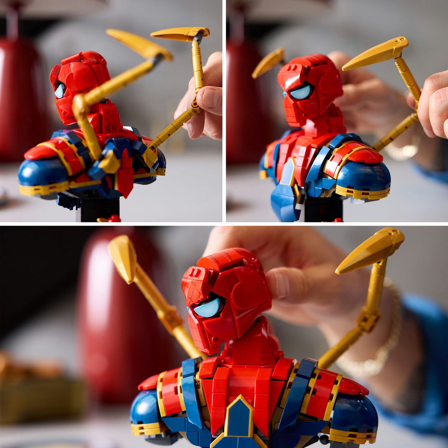 76326 Marvel Iron Spider-Man Büste, Konstruktionsspielzeug