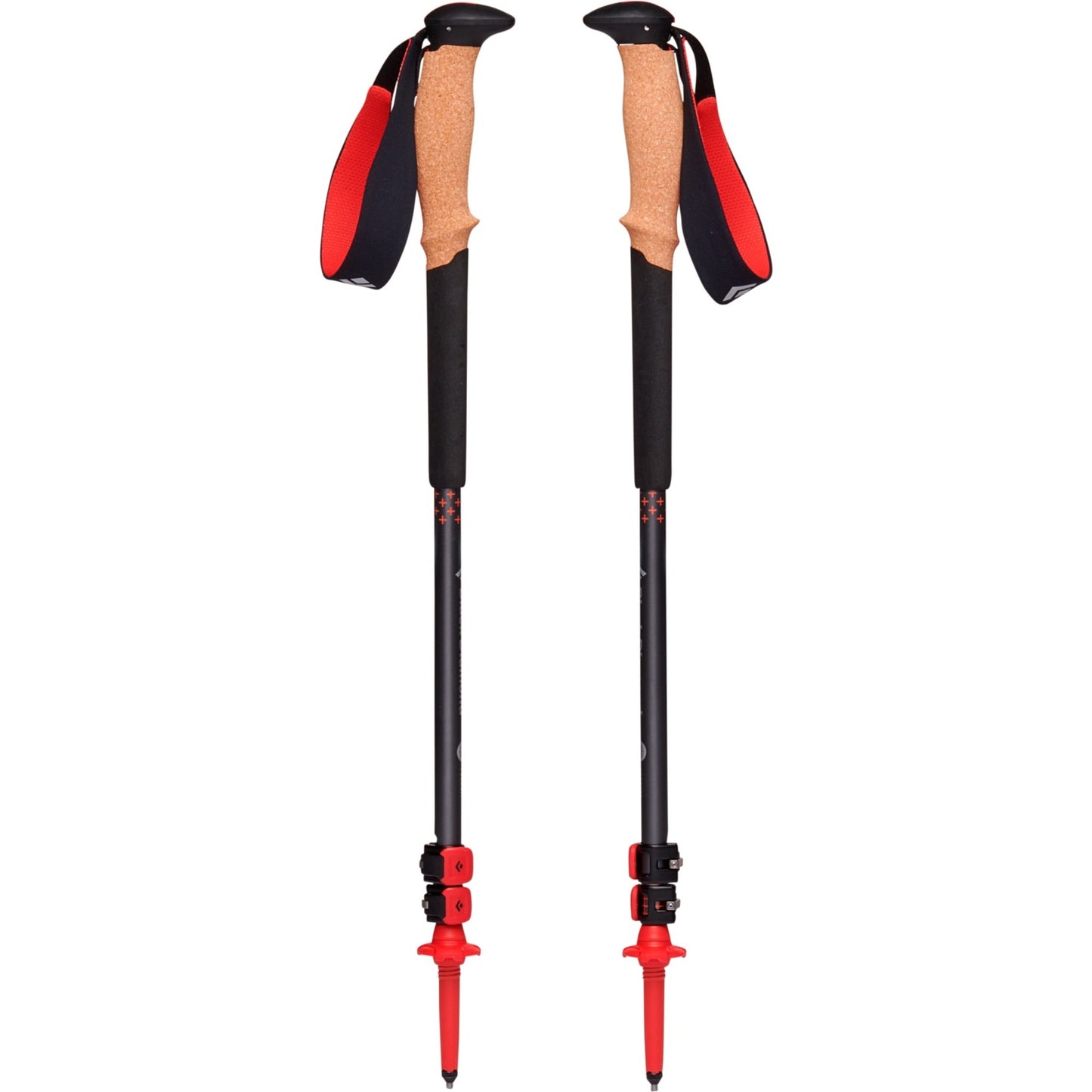 Black Diamond Trekkingstöcke Pursuit M/L (grau/rot, 1 Paar, 110-125 cm)