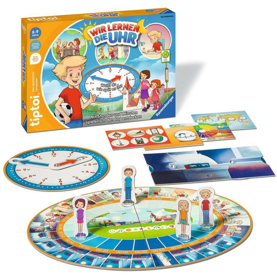 Ravensburger tiptoi Wir lernen die Uhr, Brettspiel