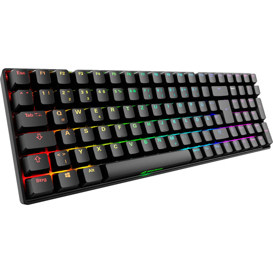 Sharkoon SKILLER SGK50 S2 (schwarz, DE-Layout, Gateron Yellow)