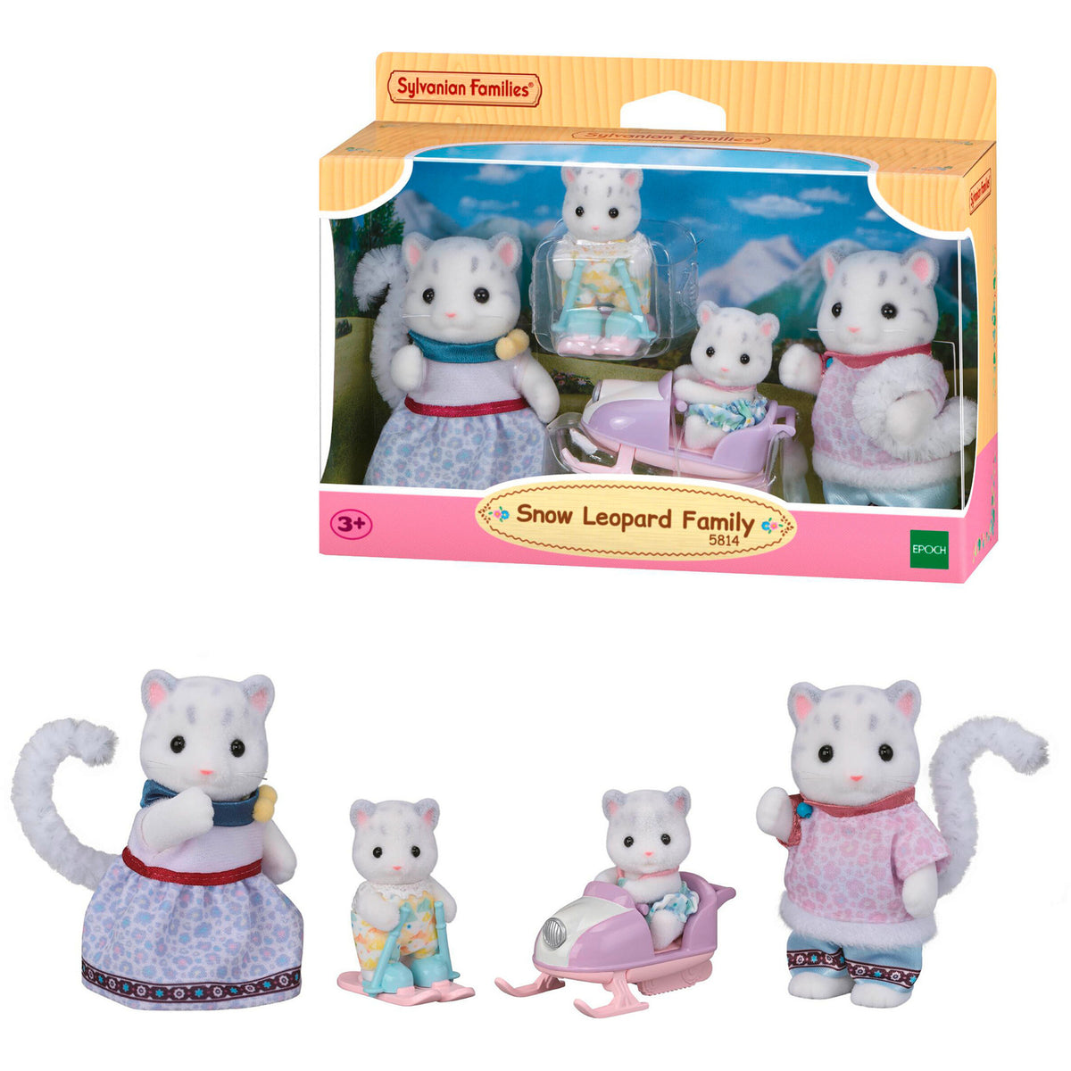 Sylvanian Families - Schneeleoparden Familie, Konstruktionsspielzeug
