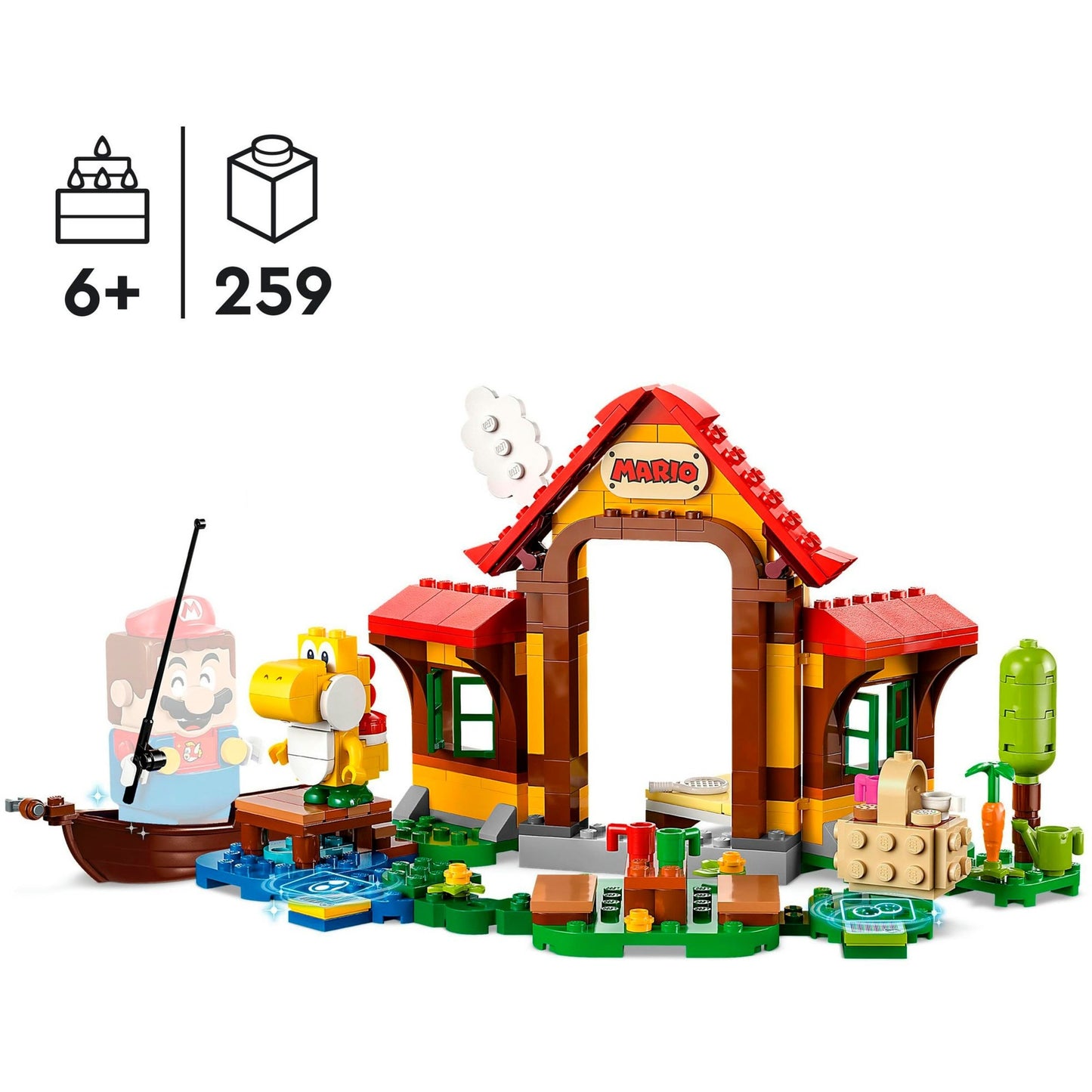 LEGO 71422 Super Mario Picknick bei Mario - Erweiterungsset, Konstruktionsspielzeug