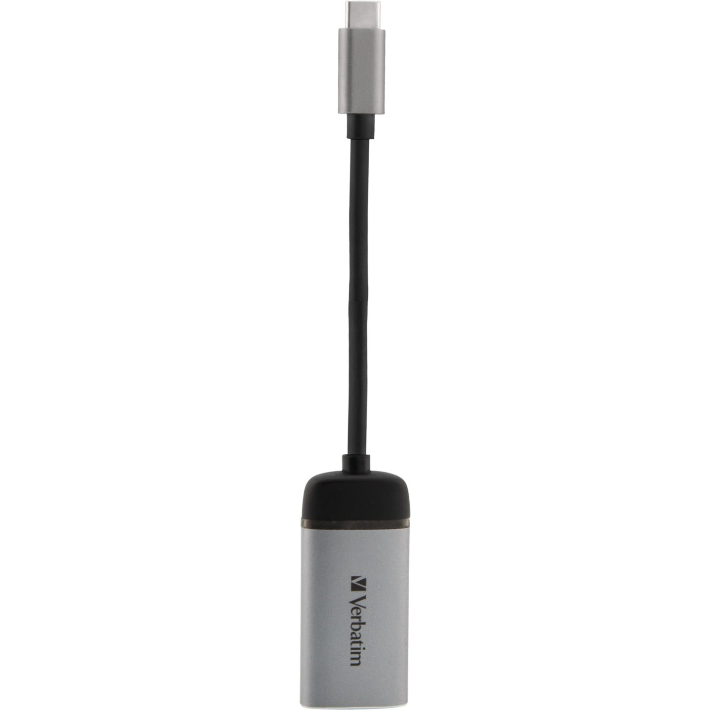 Verbatim USB Adapter, USB-C Stecker > HDMI Buchse (silber/schwarz, 10cm, 4K 60Hz)