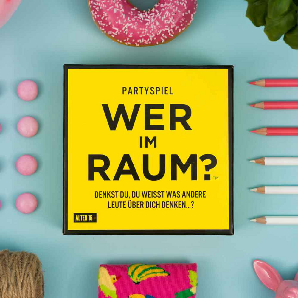 Wer im Raum? Denkst du du weisst,was andere über dich denken?, Partyspiel