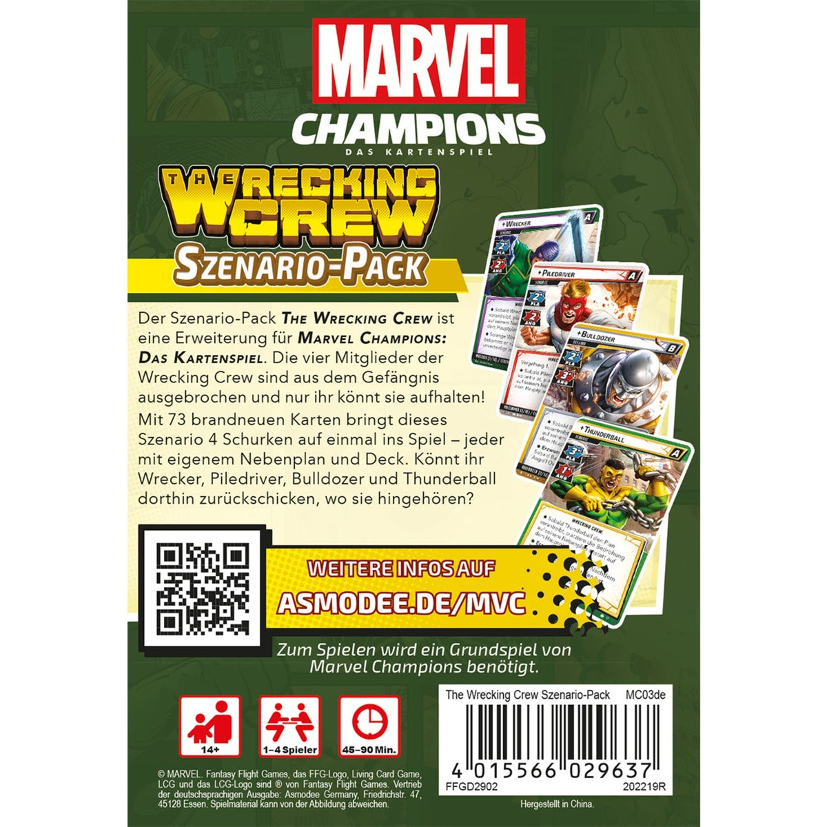 Asmodee Marvel Champions: Das Kartenspiel - The Wrecking Crew