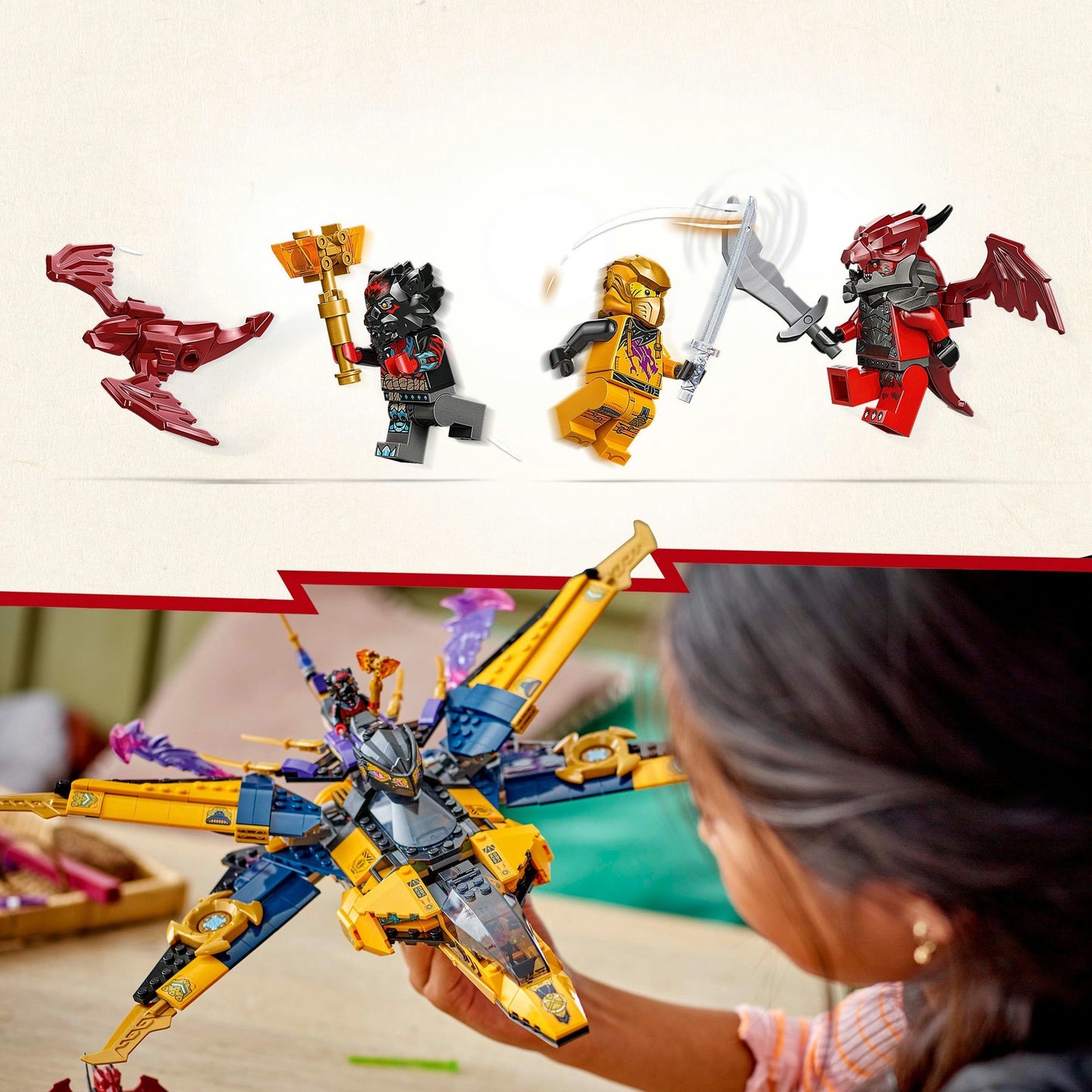 71833 Ninjago Ras und Arins Super-Sturmflieger, Konstruktionsspielzeug