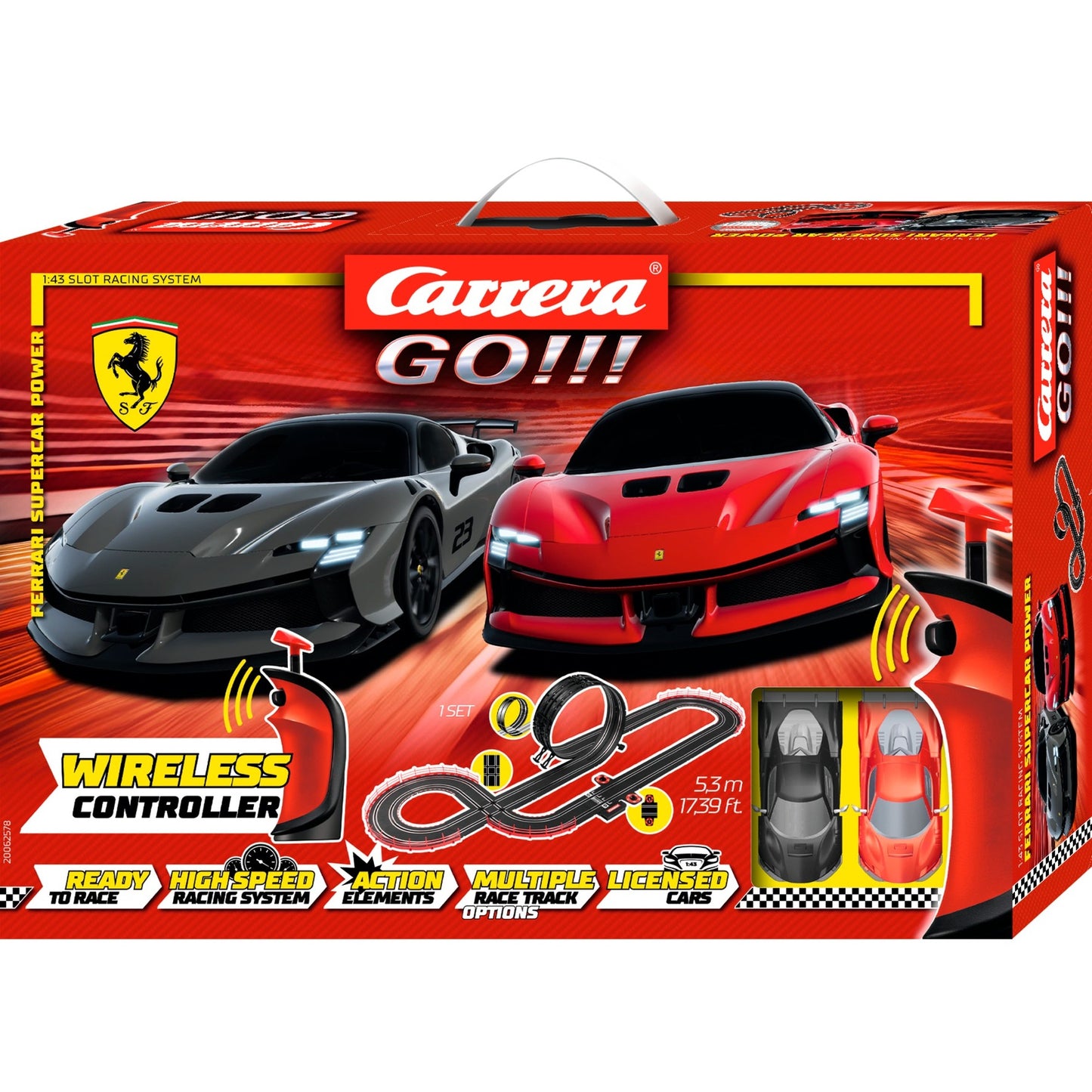 Carrera GO!!! Ferrari SF90 XX Stradale [WIRELESS], Rennbahn