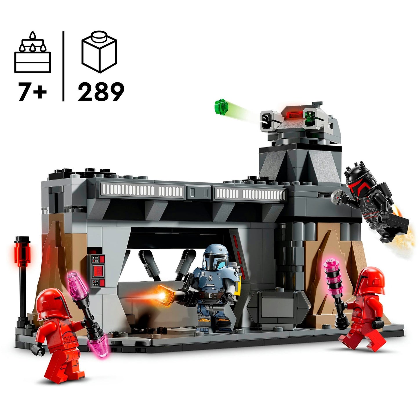 LEGO 75386 Star Wars Duell zwischen Paz Vizsla und Moff Gideon, Konstruktionsspielzeug