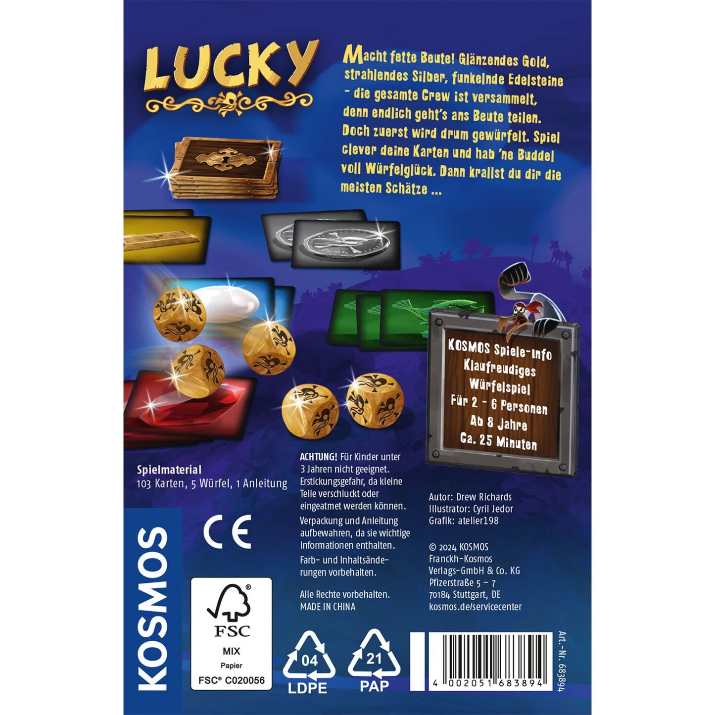 KOSMOS Lucky, Würfelspiel