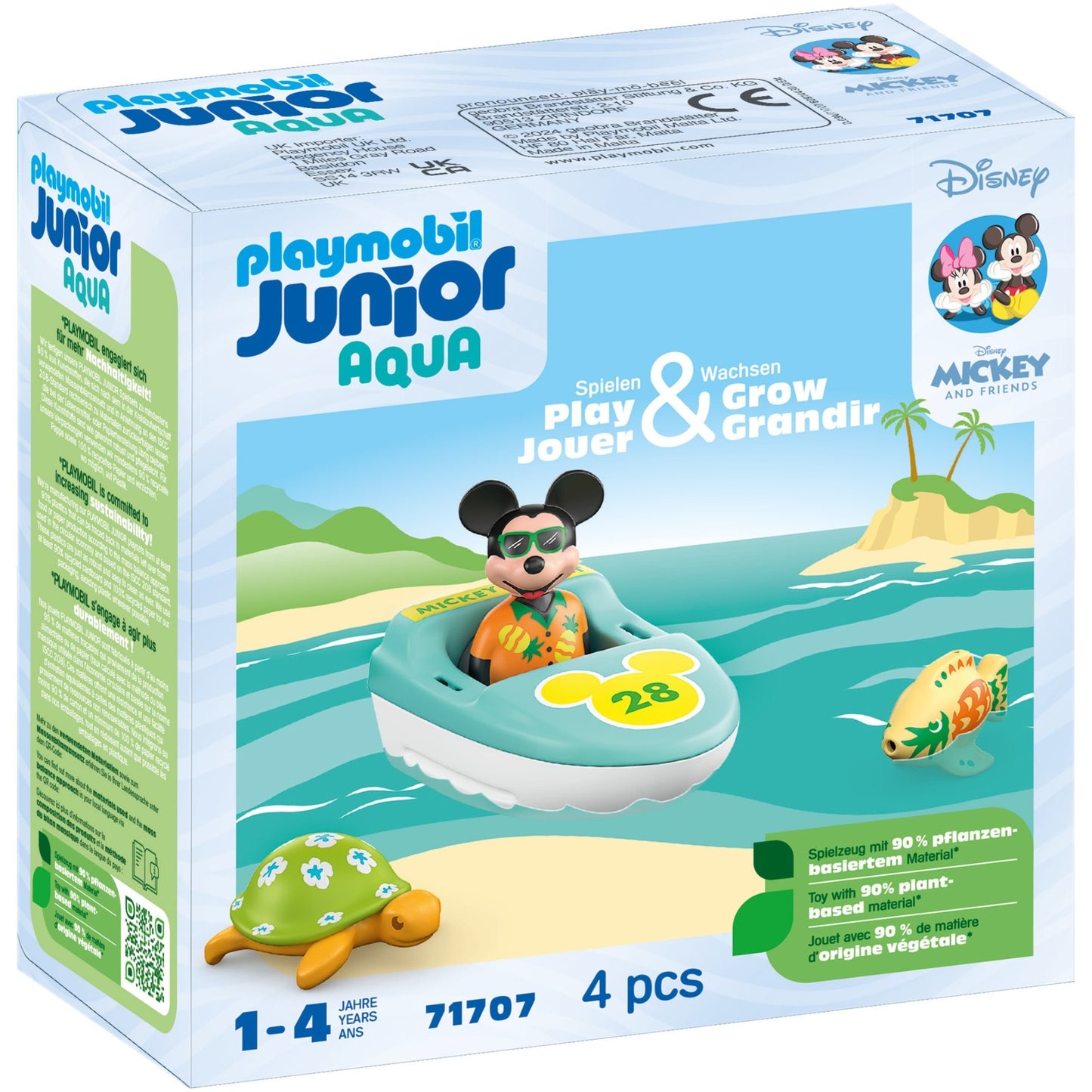 PLAYMOBIL 71707 Junior Aqua & Disney: Mickys Bootstour, Spielfigur