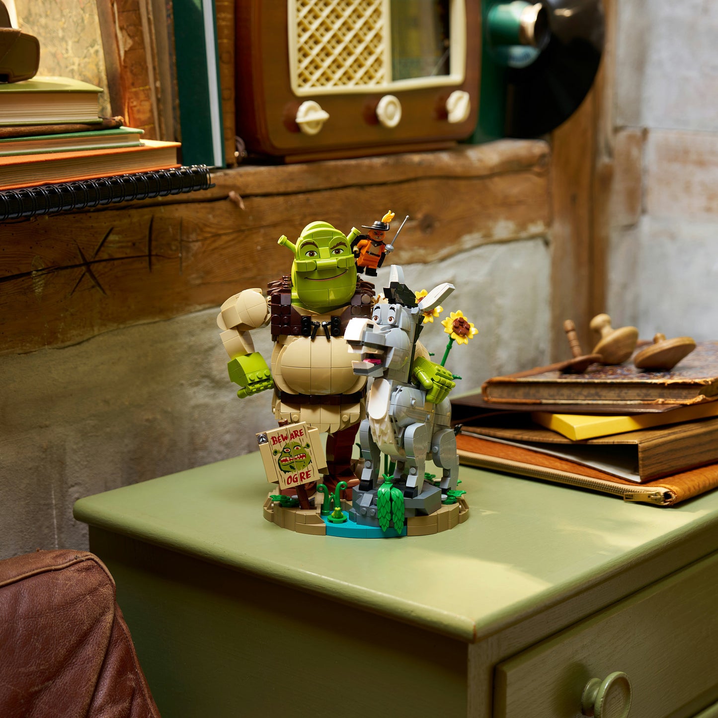 72423 Shrek, Esel und Der Gestiefelte Kater, Konstruktionsspielzeug