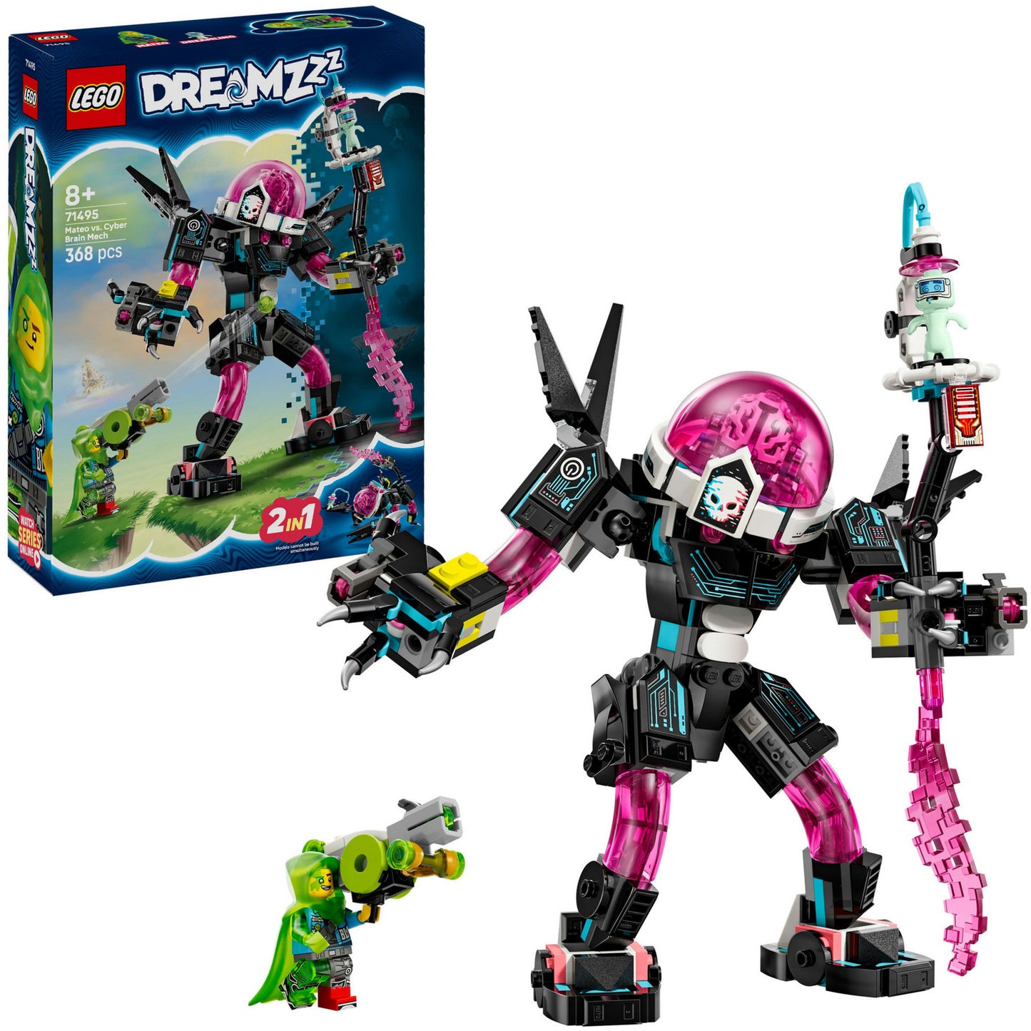71495 DREAMZzz Mateo vs. Cyberhirn-Mech, Konstruktionsspielzeug