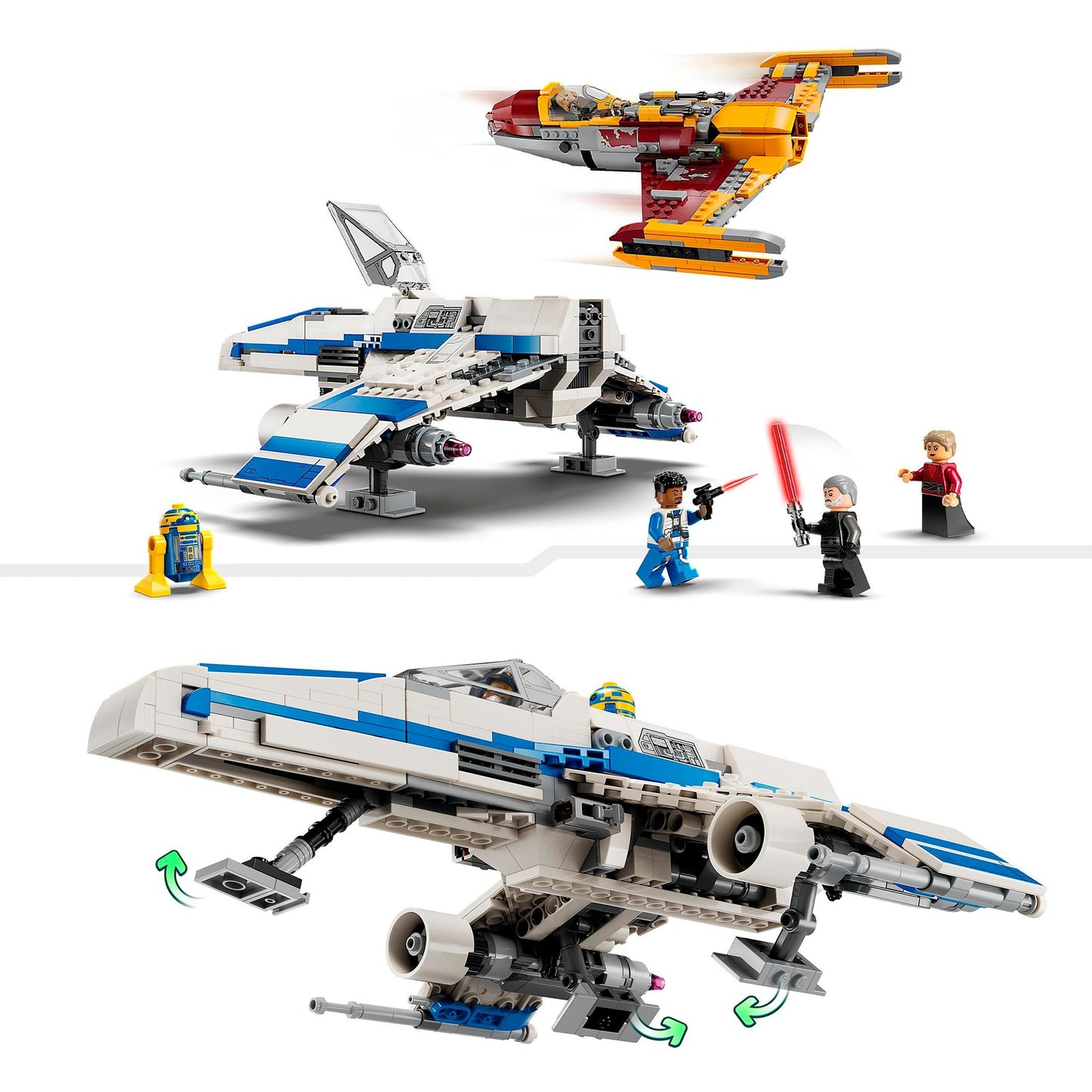 LEGO 75364 Star Wars New Republic E-Wing vs. Shin Hatis Starfighter, Konstruktionsspielzeug