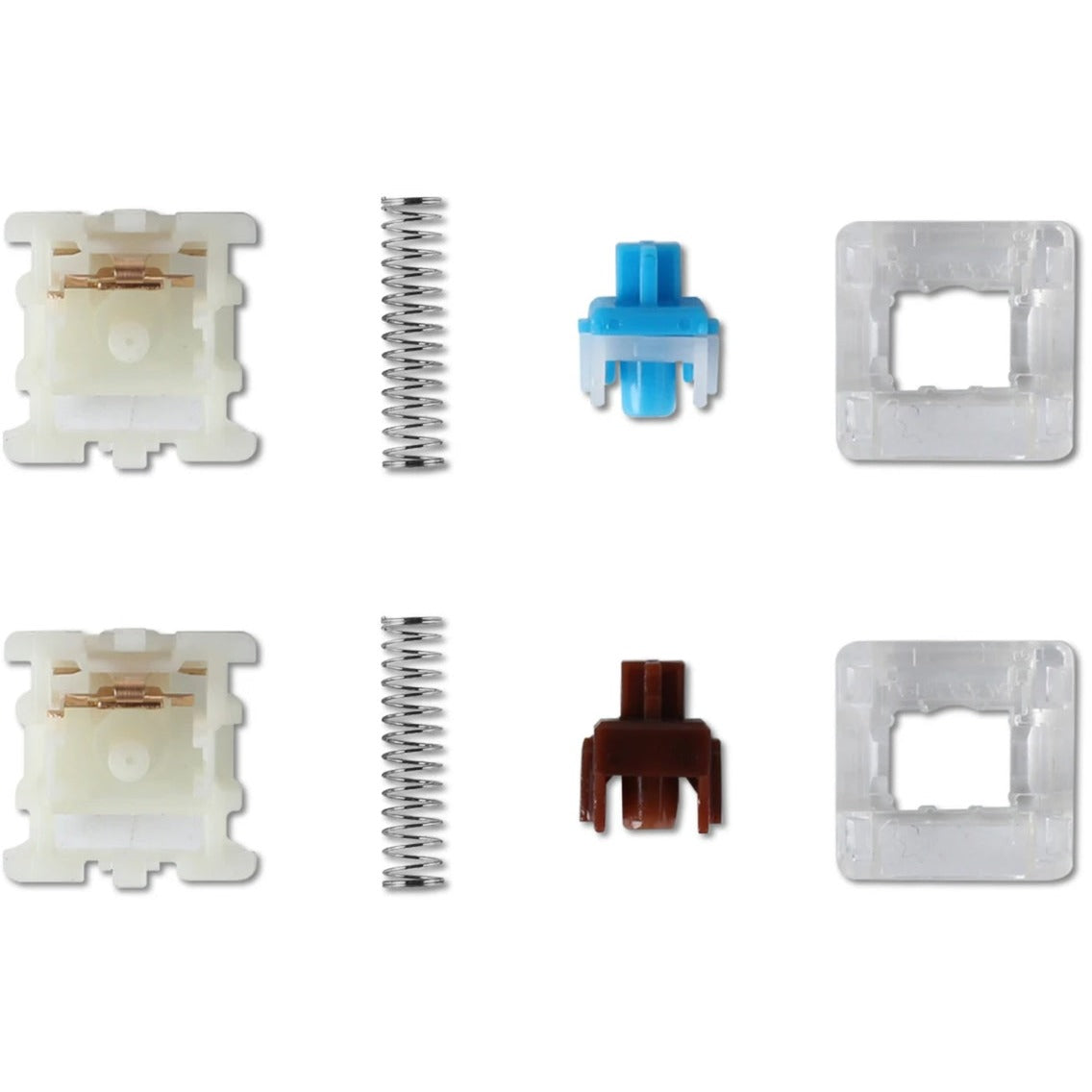 Keychron Gateron Cap V2 Brown Switch-Set (braun/transparent, 110 Stück)