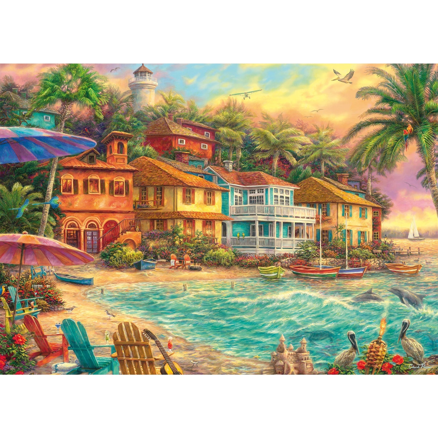 Chuck Pinson: Inselzeit, Puzzle