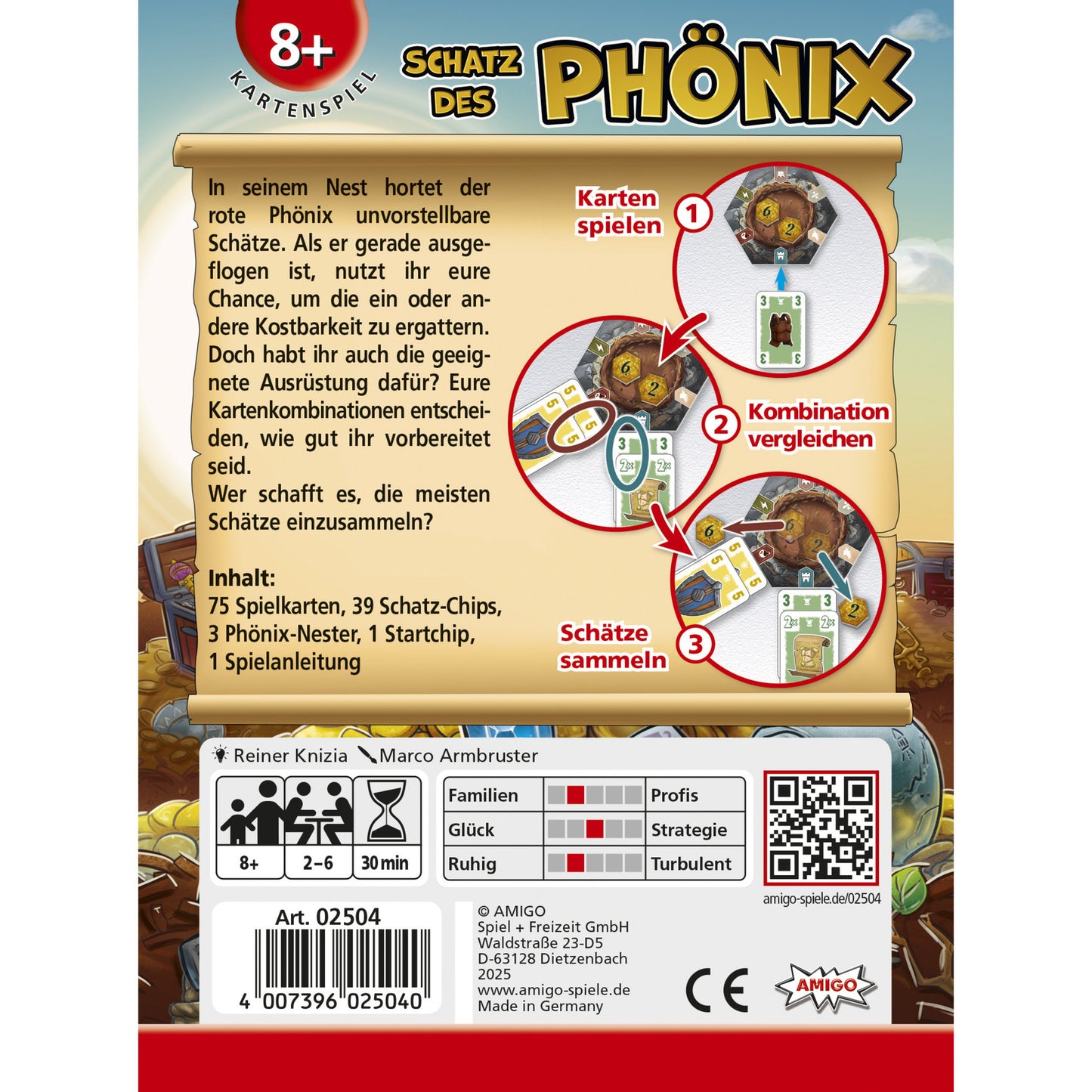 Schatz des Phönix, Kartenspiel