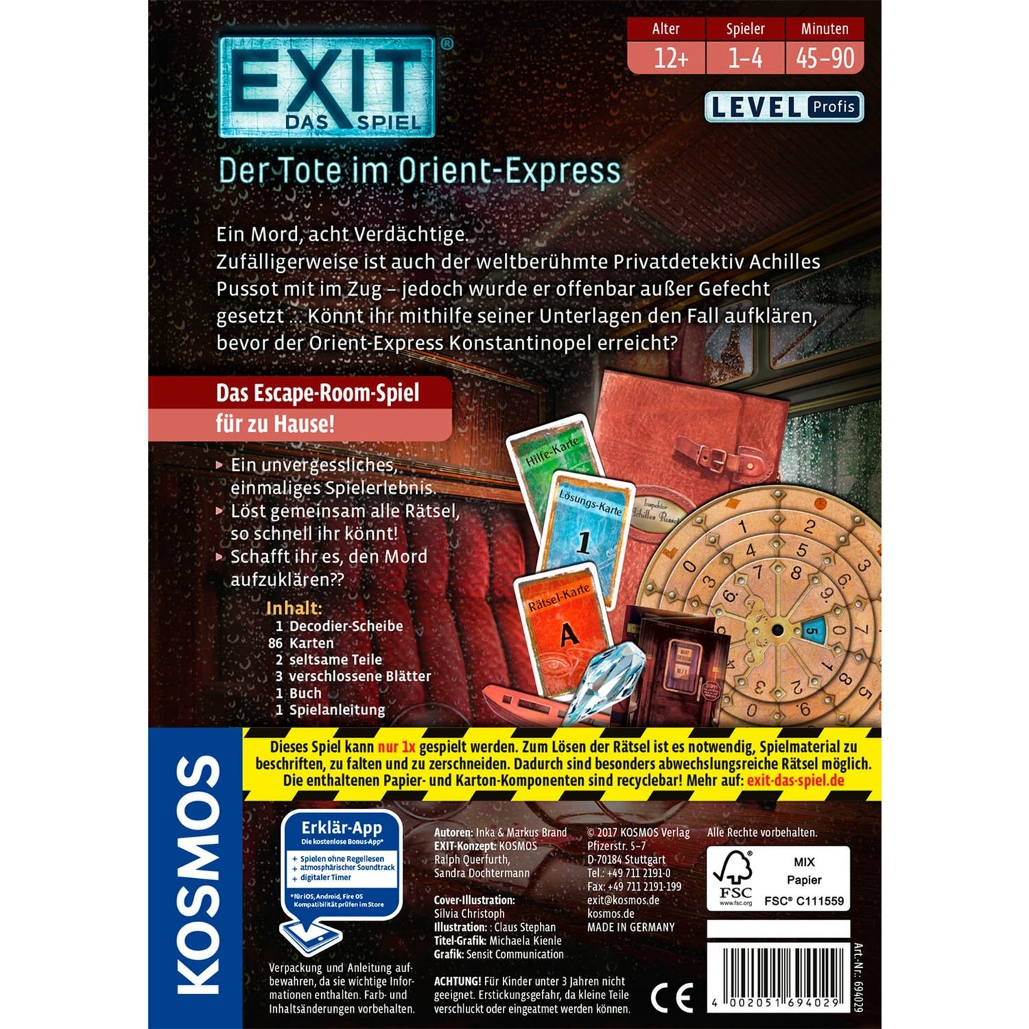 KOSMOS EXIT - Das Spiel - Der Tote im Orient-Express, Partyspiel