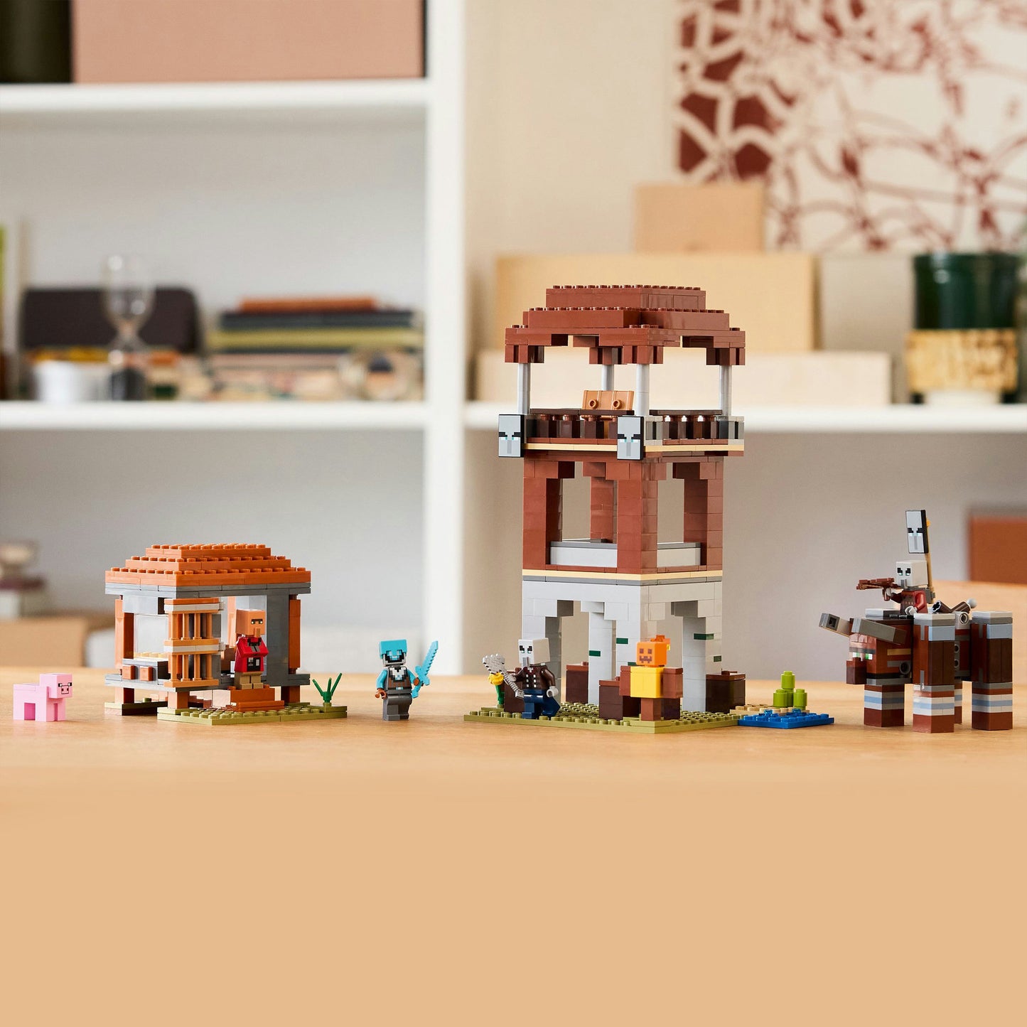 21278 Minecraft Ein Verwüster am Plünderer-Aussenposten, Konstruktionsspielzeug