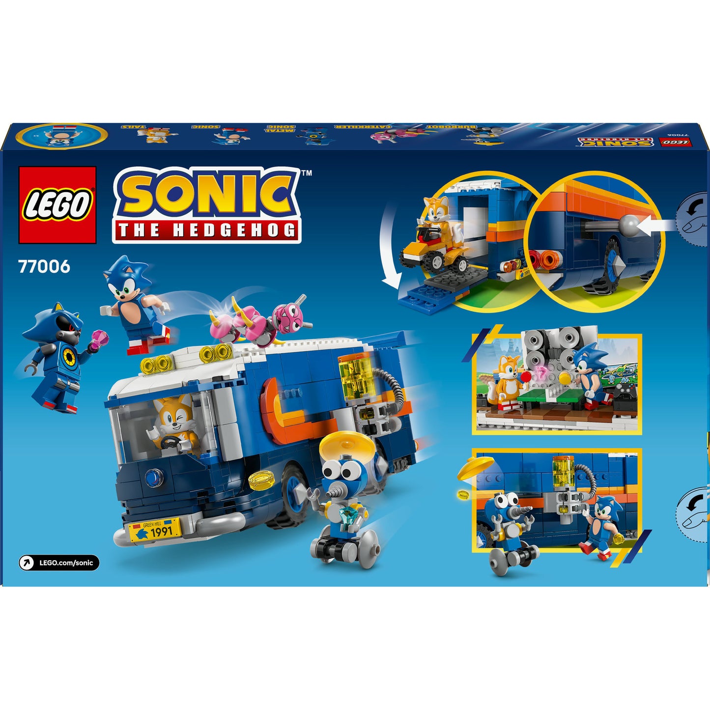 77006 Sonic the Hedgehog Team Sonics Kommando-Truck, Konstruktionsspielzeug
