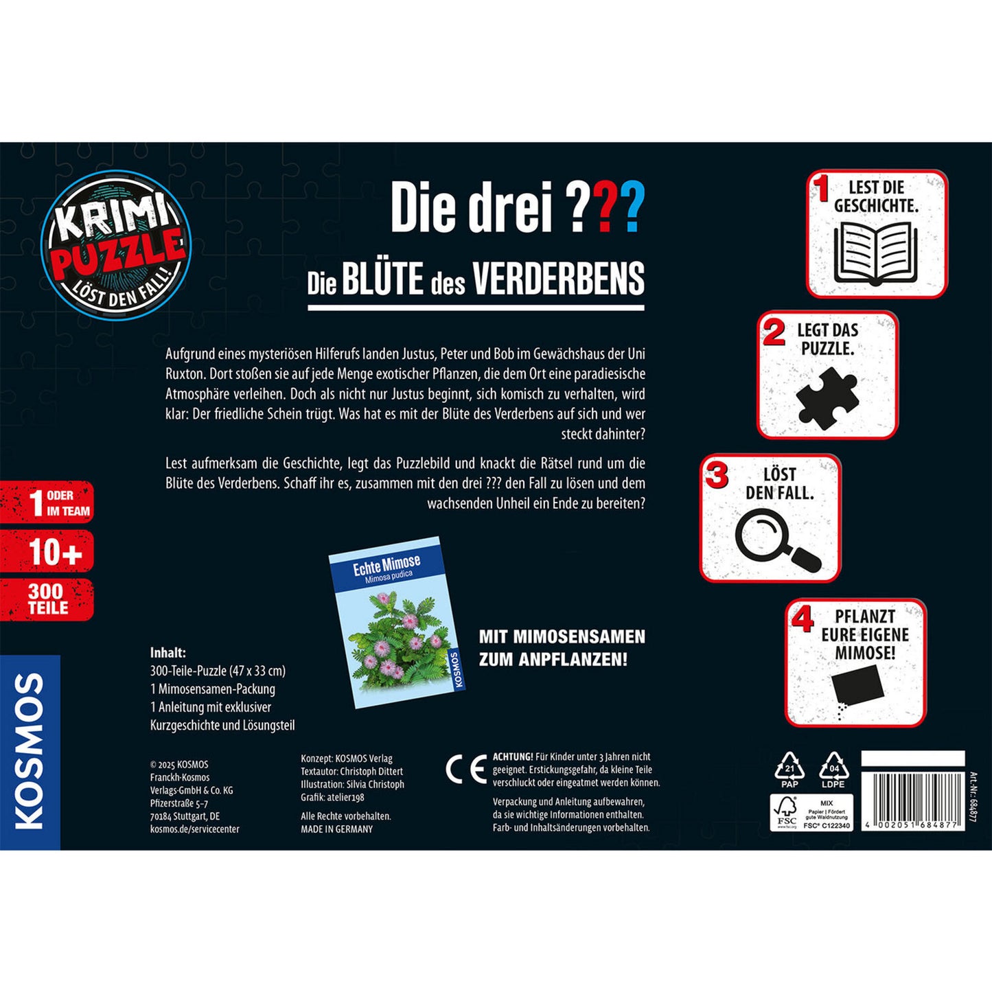 Krimipuzzle Die drei ??? - Die Blüte des Verderbens