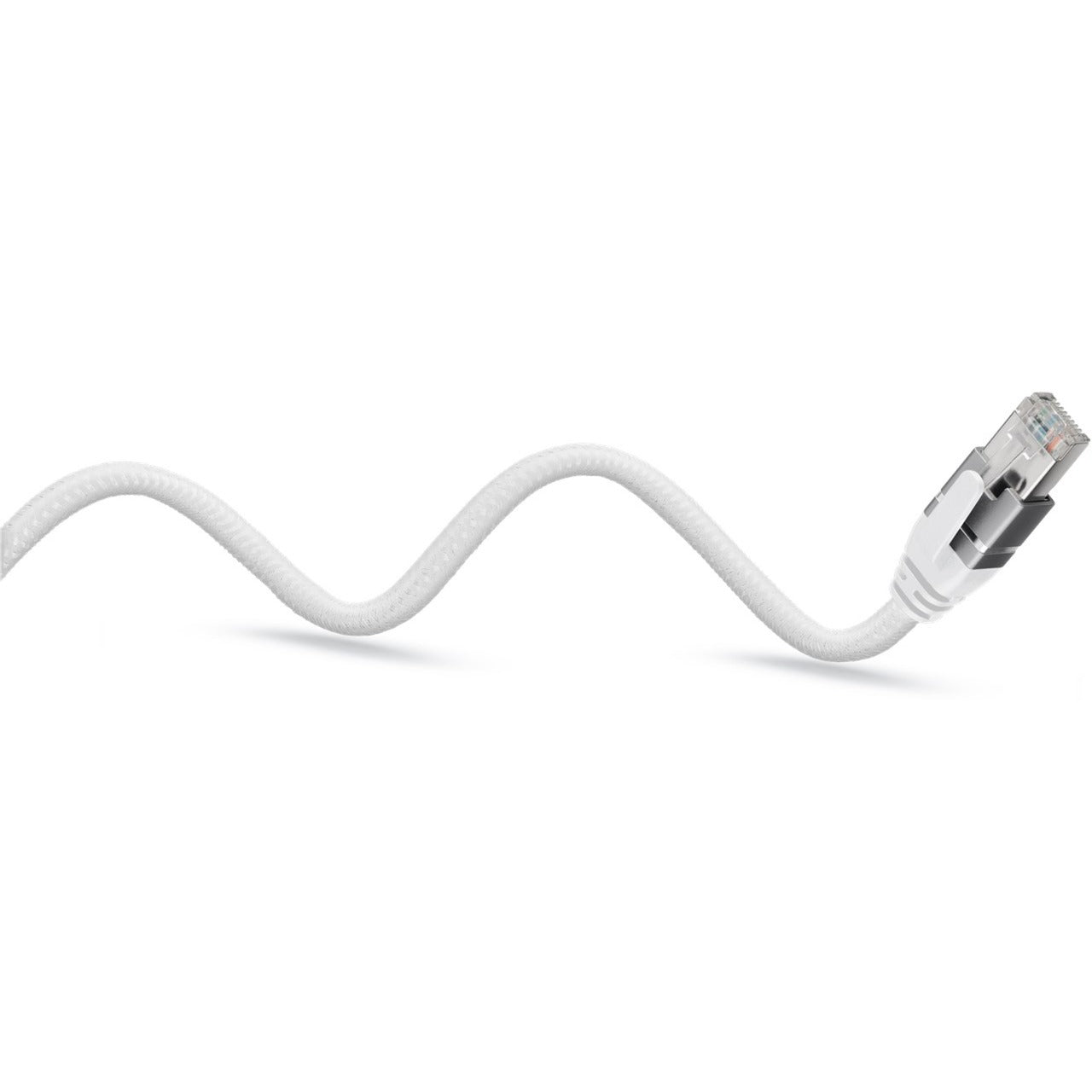 Goobay Ethernet-Kabel USB-A 3.2 Gen1 Stecker > RJ-45 Stecker (weiss, 1 Meter, geflochtener Textilmantel)