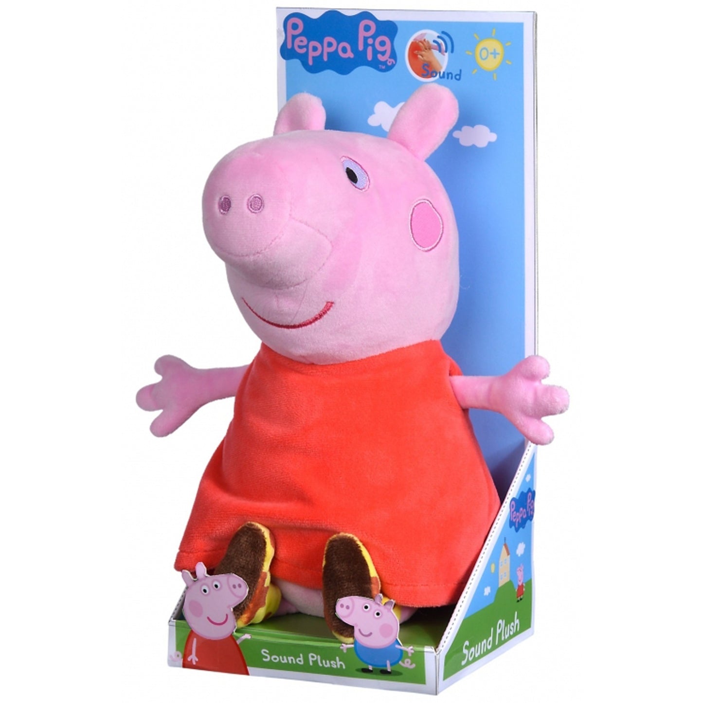 Simba Peppa Wutz mit Sound (rosa/rot, 22 cm)