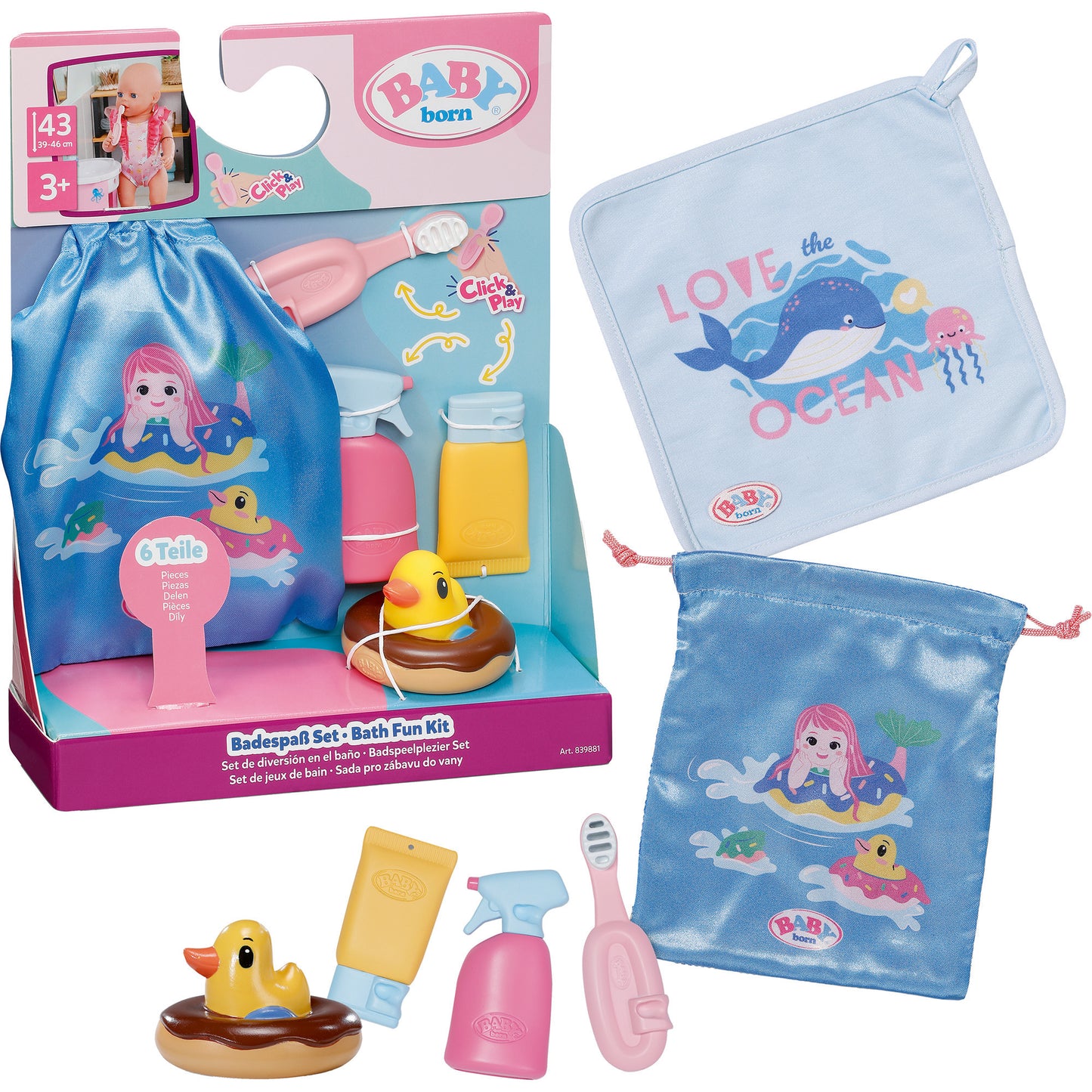BABY born Badespass Set, Spielfigur