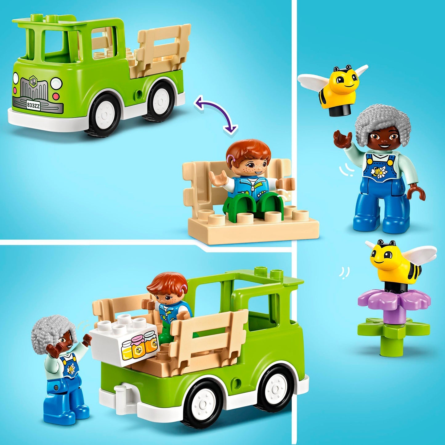 LEGO 10419 DUPLO Imkerei und Bienenstöcke, Konstruktionsspielzeug